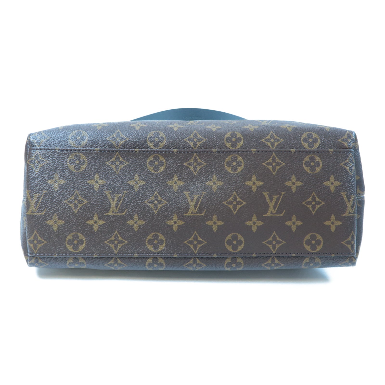 LOUIS VUITTON Monogram Tuileries Hobo金扣手挽袋啡色/黑色