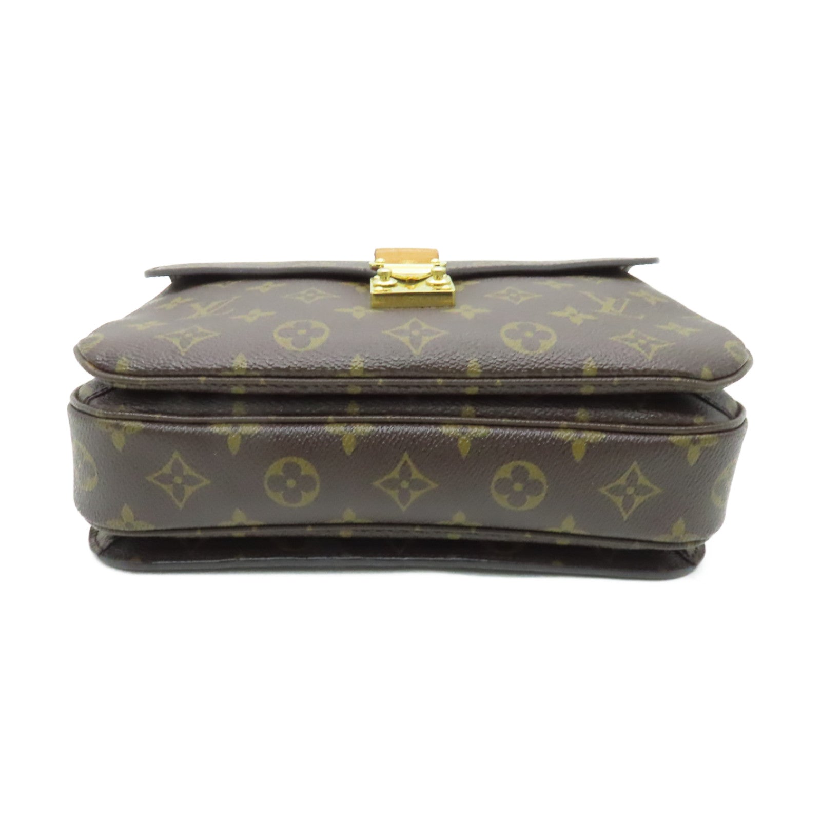 LOUIS VUITTON Monogram Pochette Metis金扣手挽肩背兩用袋啡色