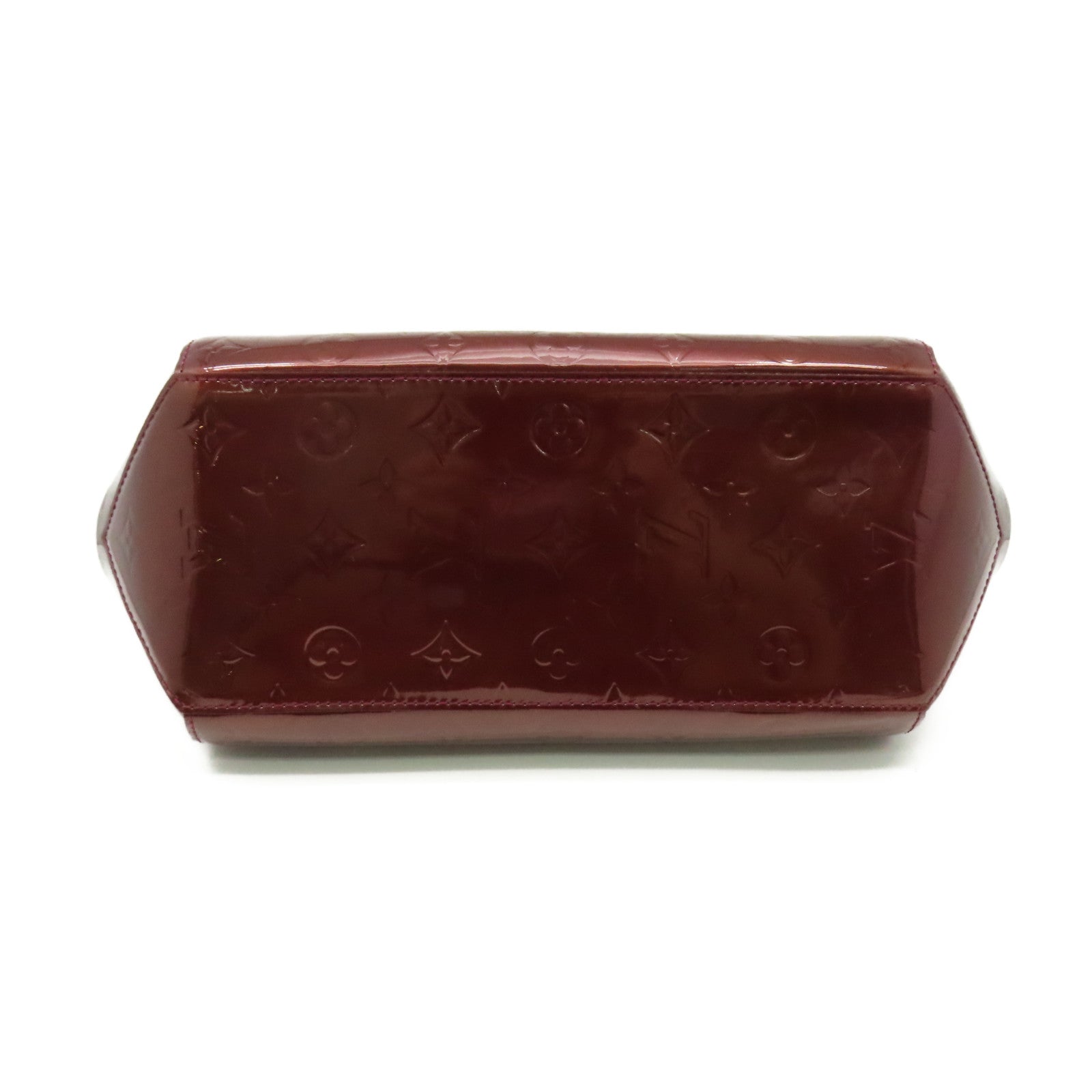 LOUIS VUITTON Vernis Sherwood PM Shoulder Bag肩背袋酒紅色