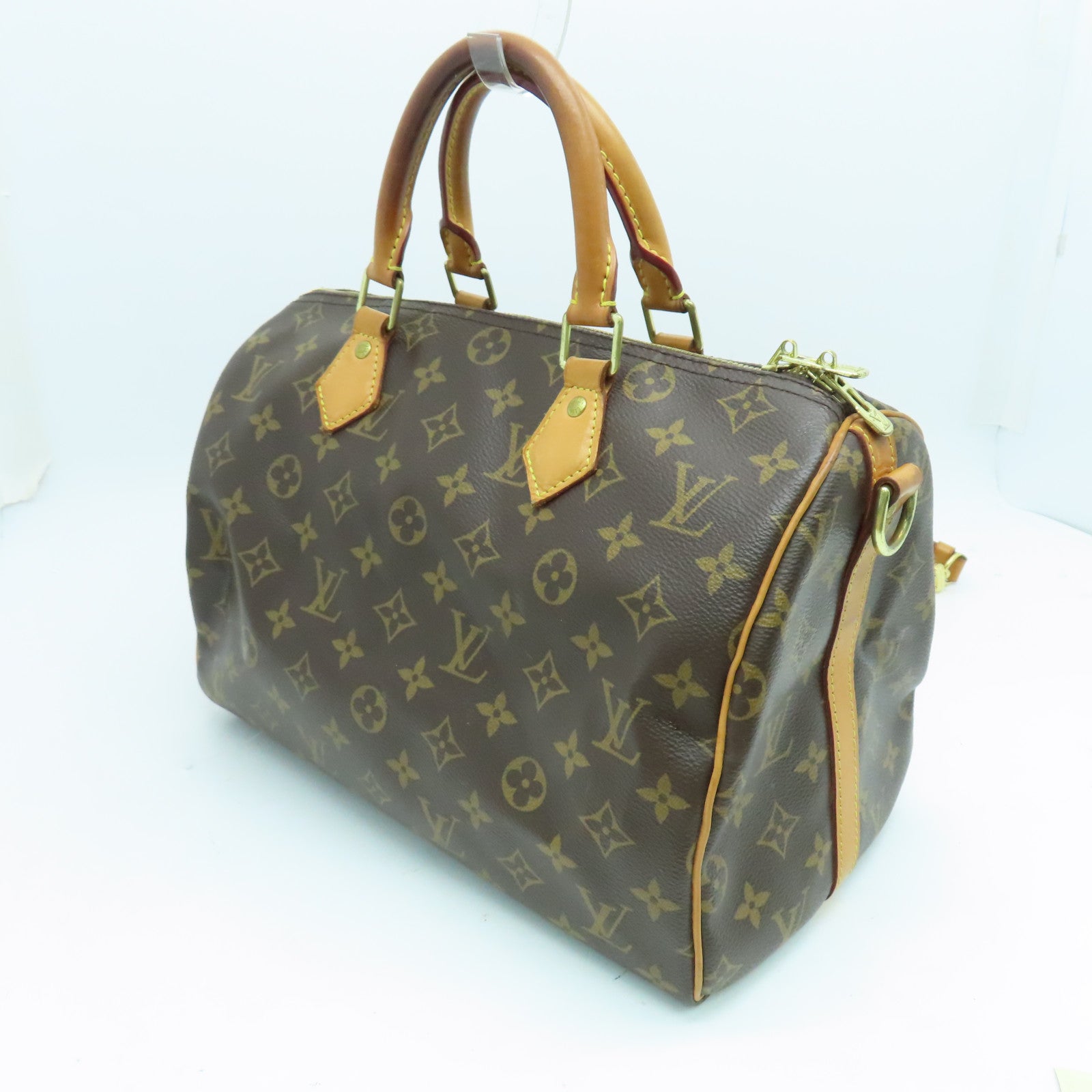 LOUIS VUITTON Monogram Speedy Bandouliere 30手挽肩背兩用袋啡色