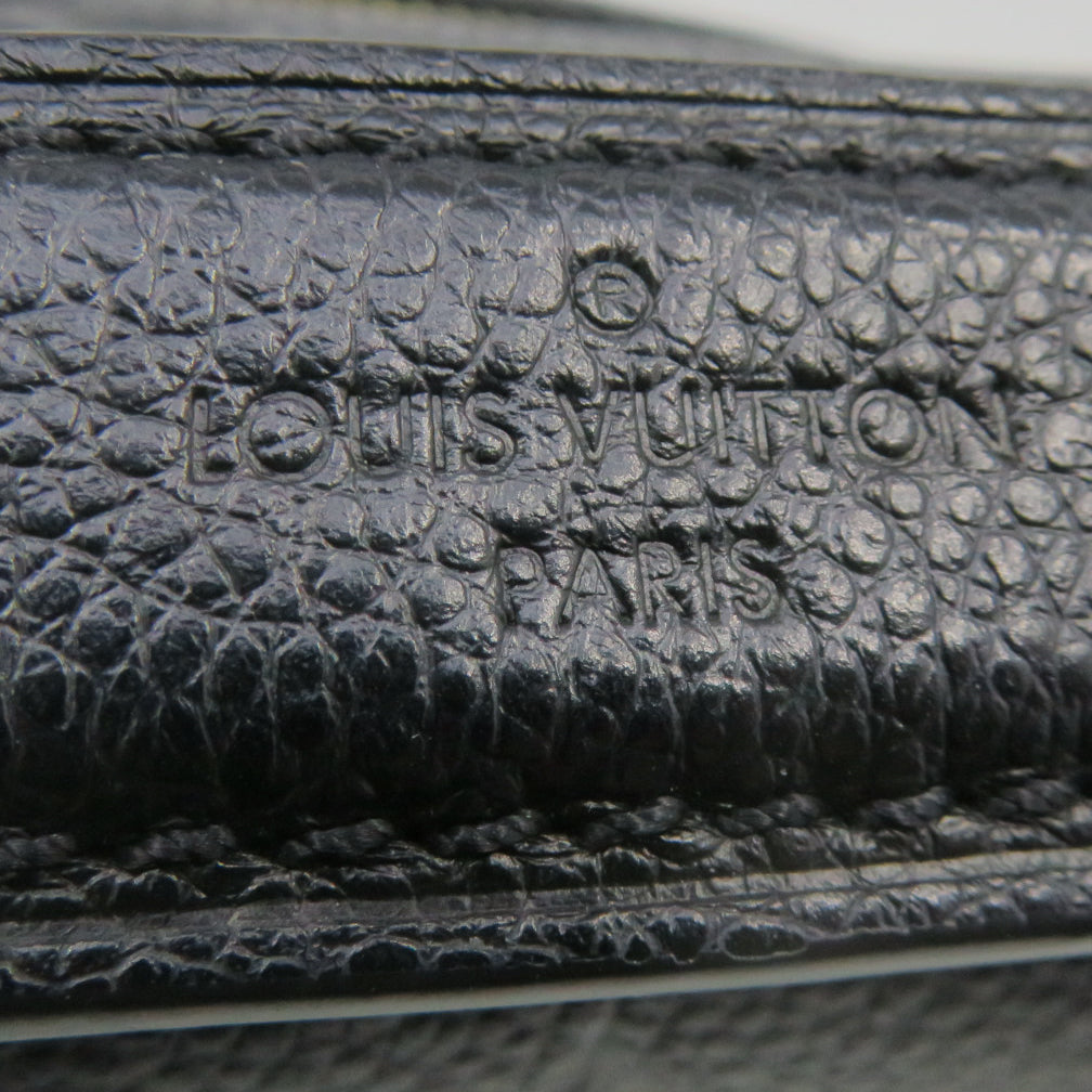 LOUIS VUITTON Monogram Empreinte Pochette Metis金扣手挽肩背两用袋黑色