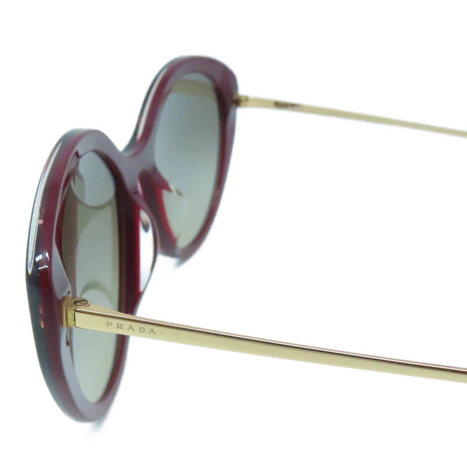 PRADA PVC/金屬Sunglasses太陽眼鏡紅色/金色