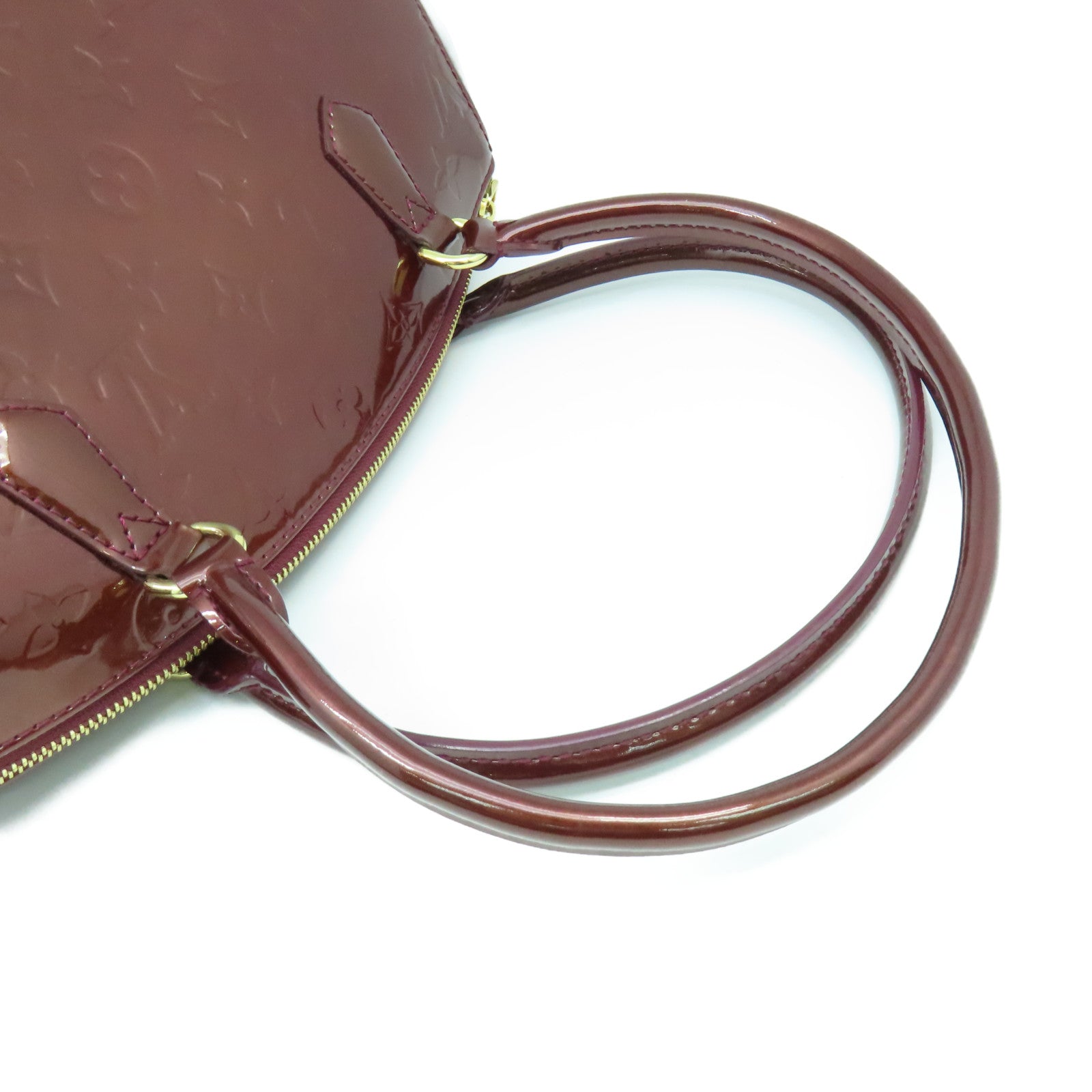 LOUIS VUITTON Vernis Sherwood PM Shoulder Bag肩背袋酒紅色