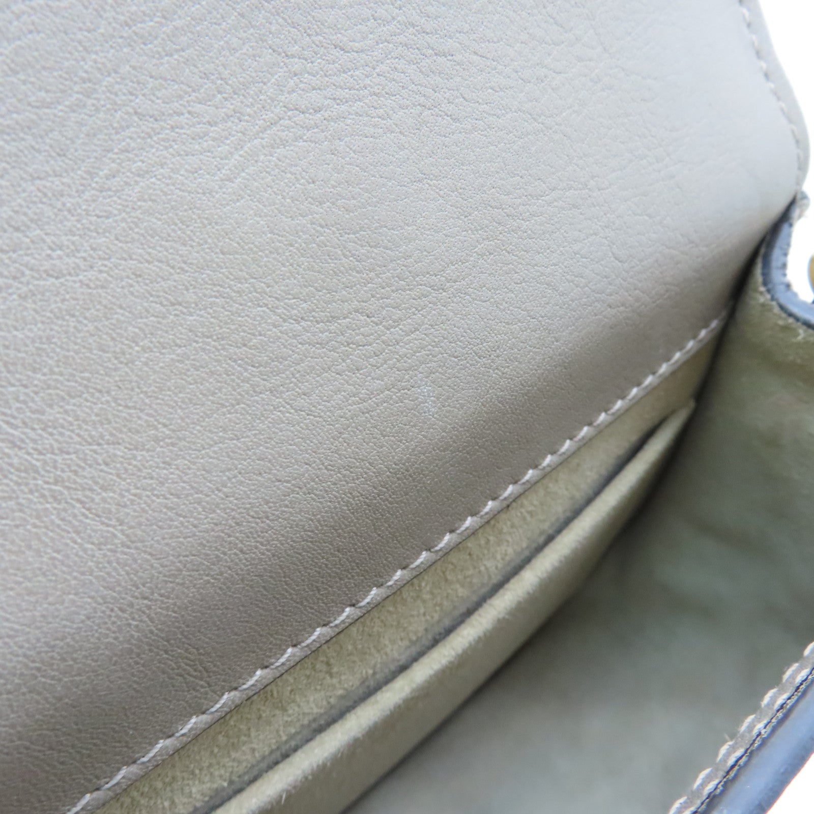 Chloe cowhide leather Bracelet Nile gold buckle handle shoulder bag gray