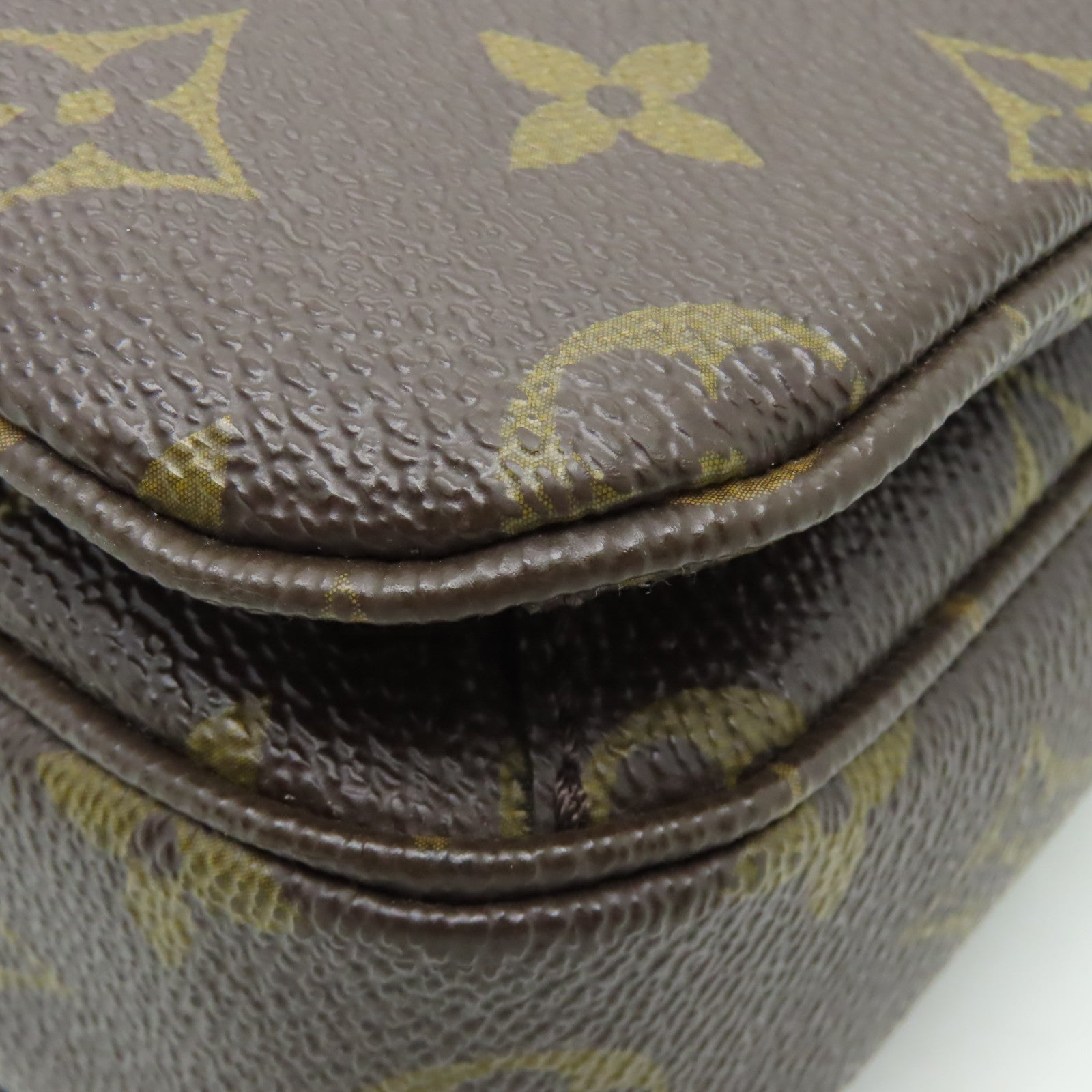 LOUIS VUITTON Monogram Pochette Metis金扣手挽肩背兩用袋啡色