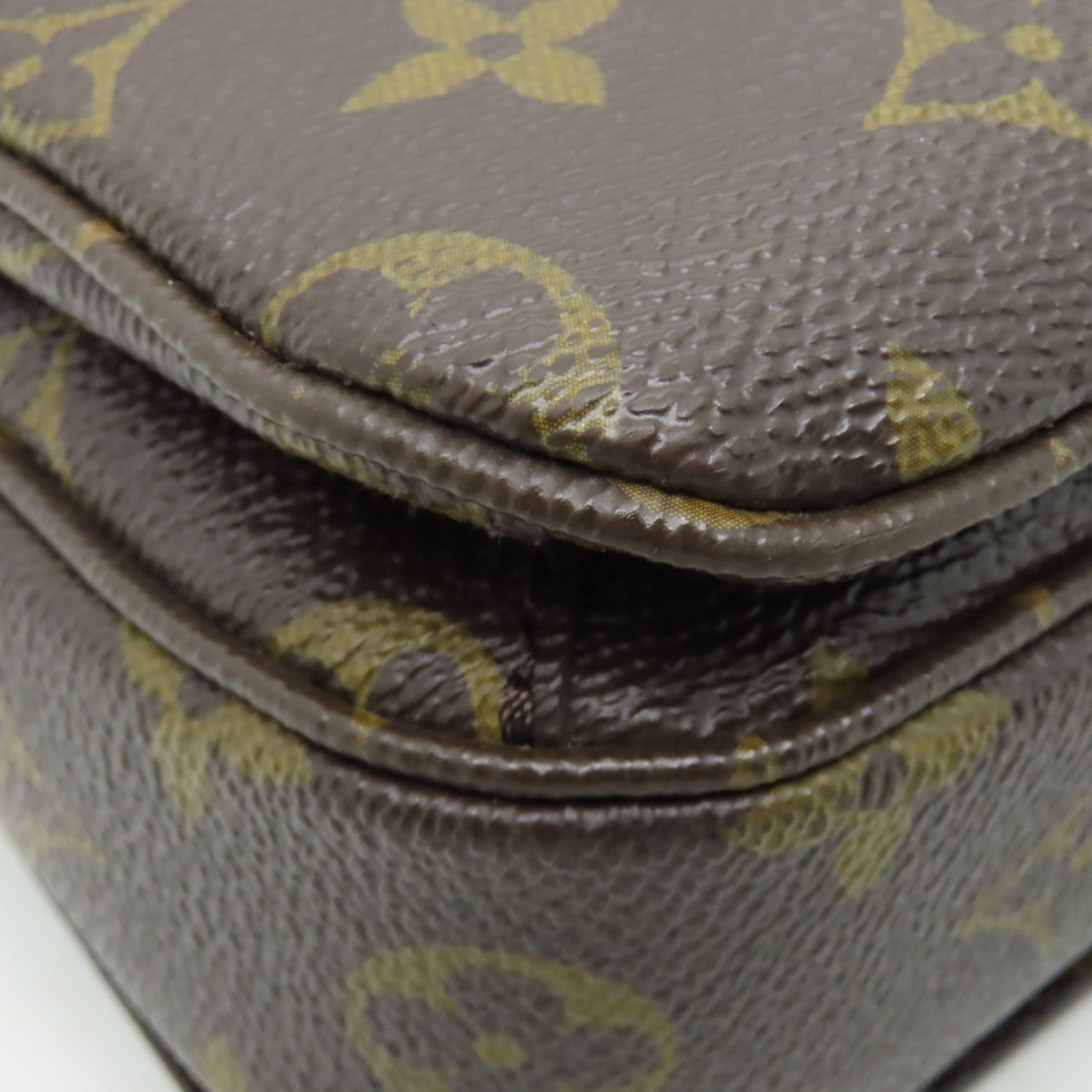 LOUIS VUITTON Monogram Pochette Metis金扣手挽肩背兩用袋啡色