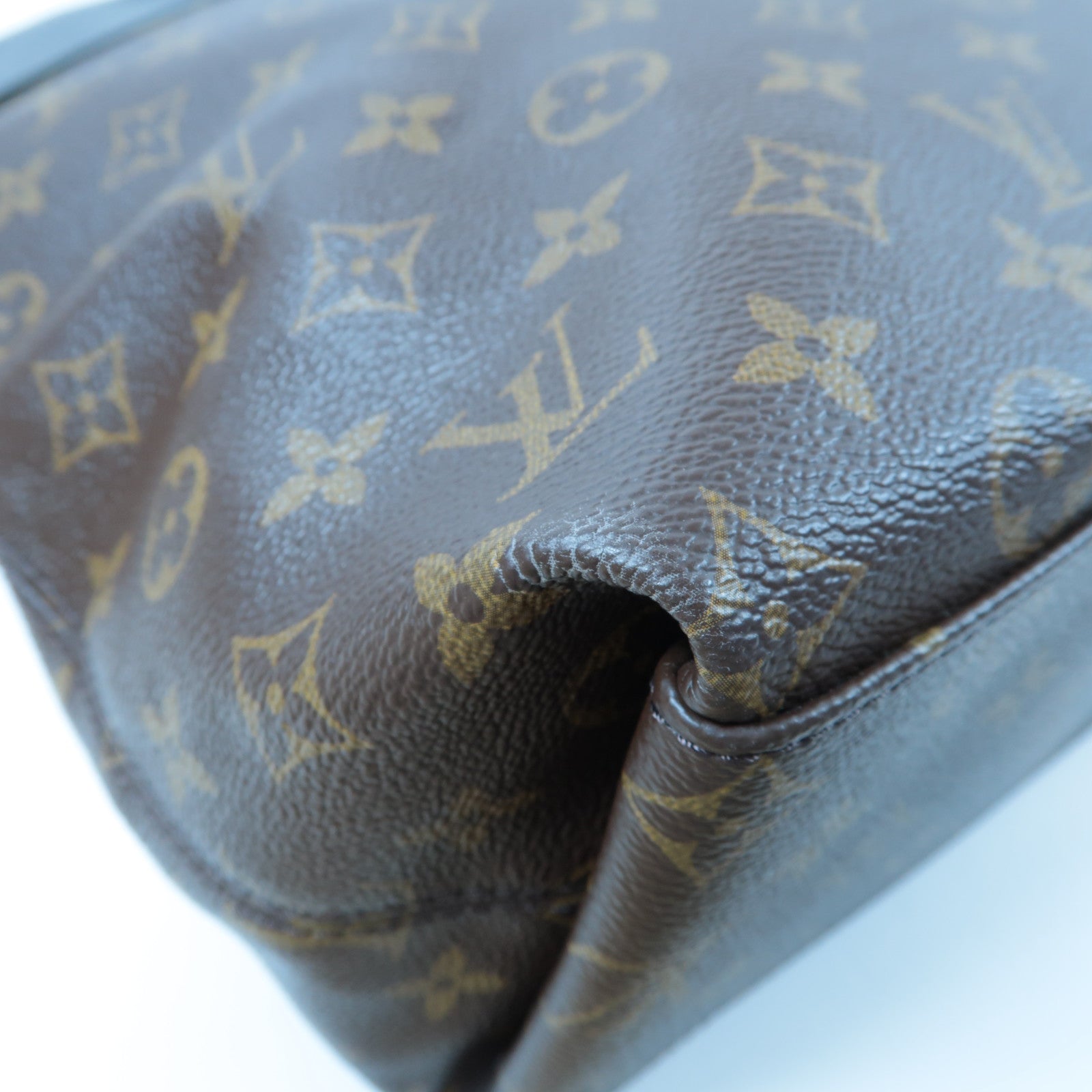 LOUIS VUITTON Monogram Tuileries Hobo金扣手挽袋啡色/黑色