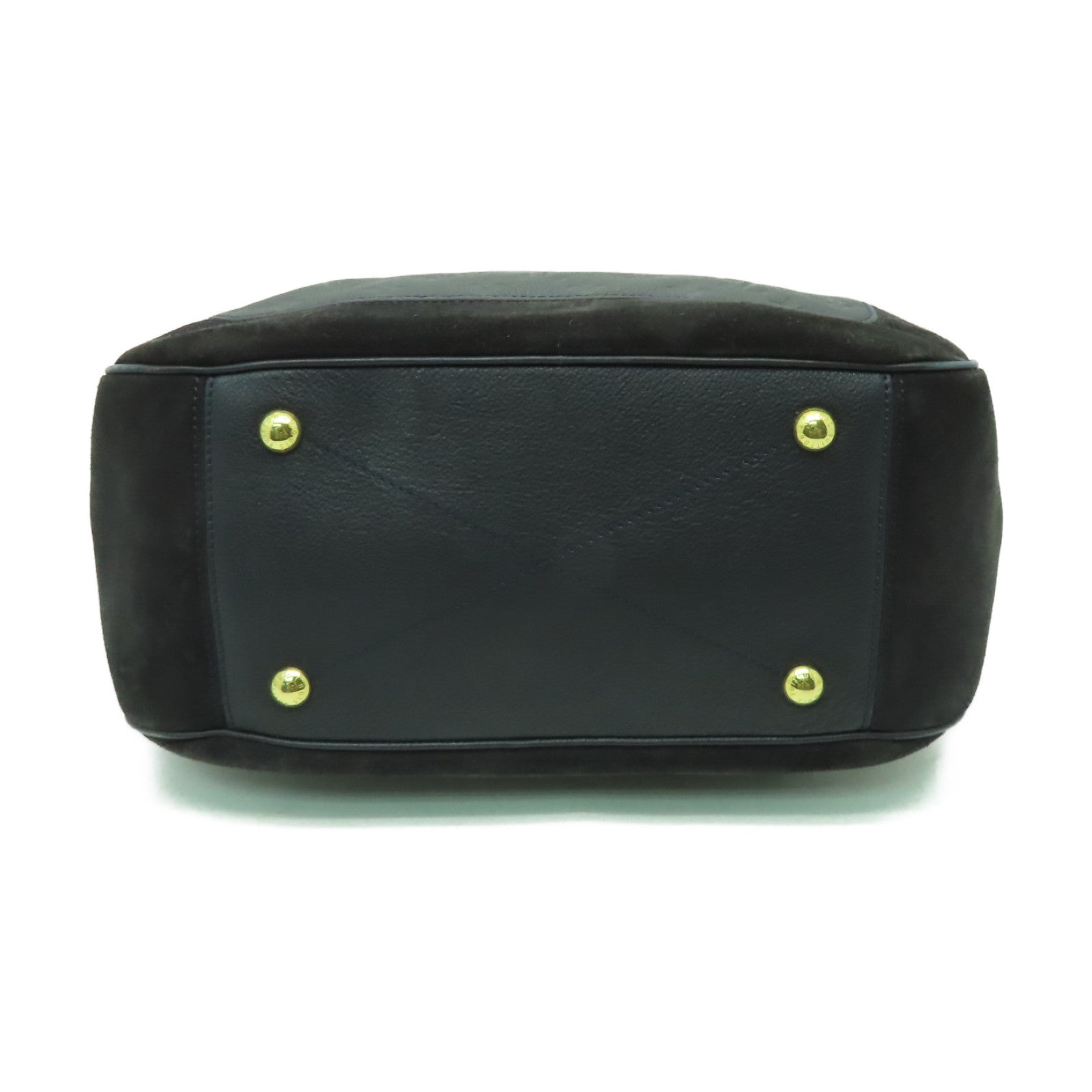 LOUIS VUITTON Monogram Empreinte Audacieuse PM金扣手挽肩背兩用袋深藍色