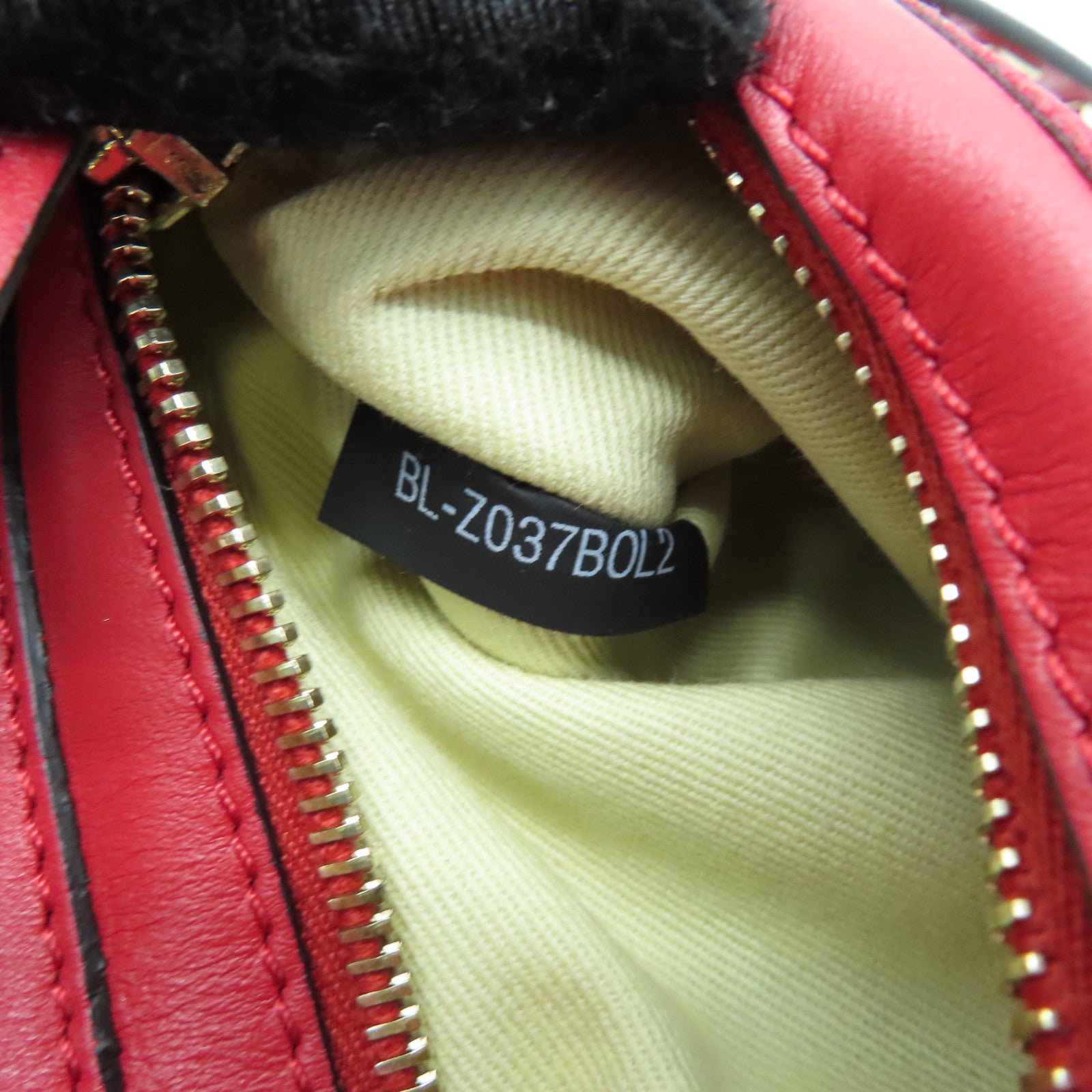 Valentino sheepskin leather 2way Shoulder Bag gold buckle handle shoulder bag red