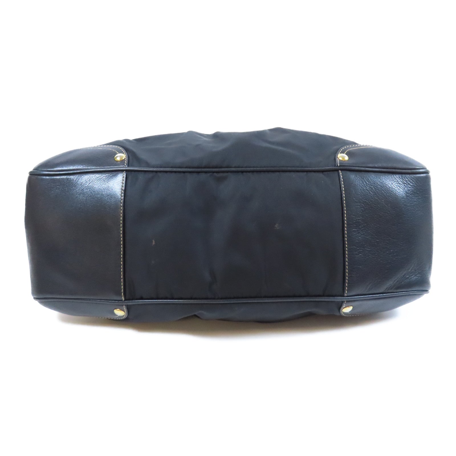 PRADA 尼龍2 Way Shoulder Bag金扣手挽肩背兩用袋黑色