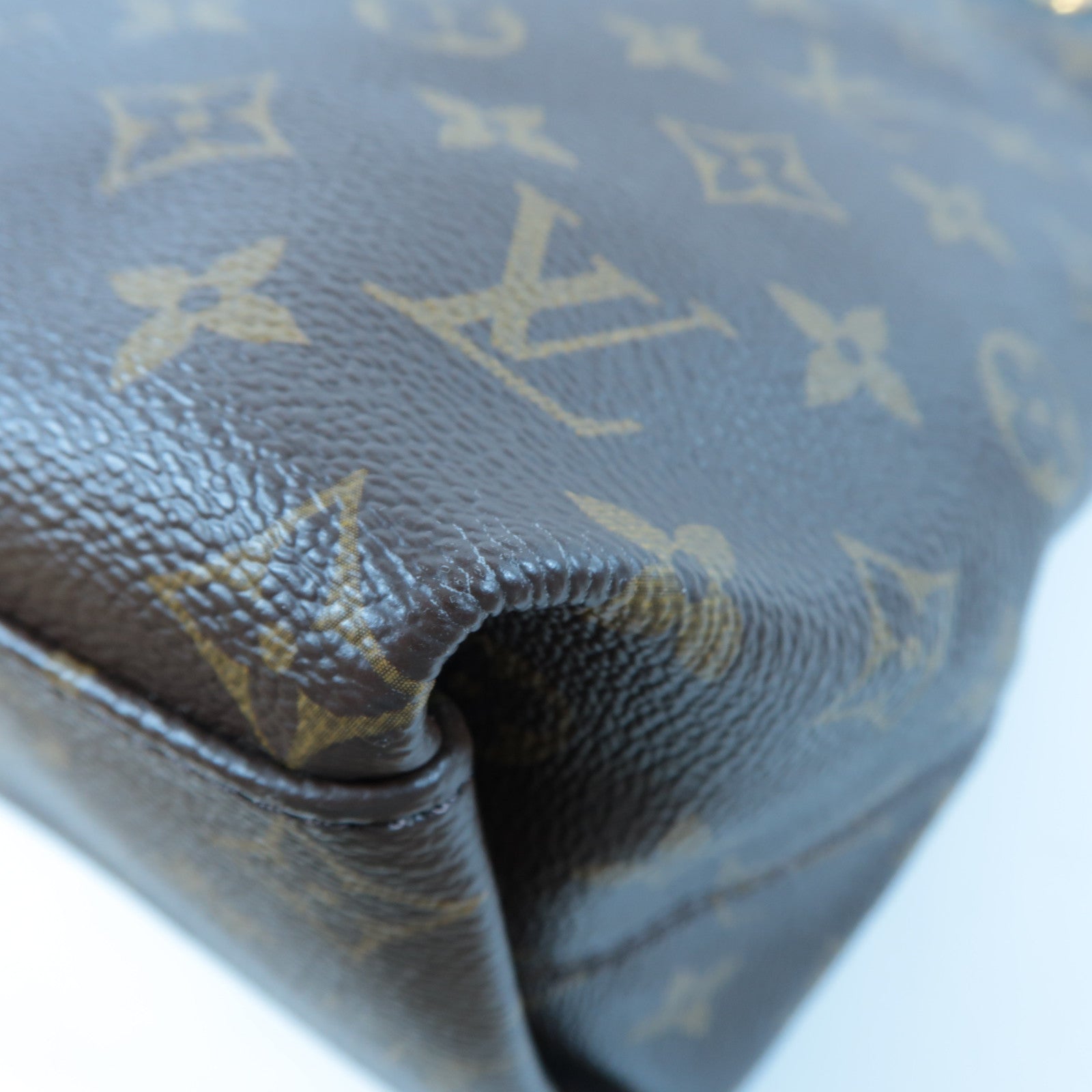 LOUIS VUITTON Monogram Tuileries Hobo金扣手挽袋啡色/黑色