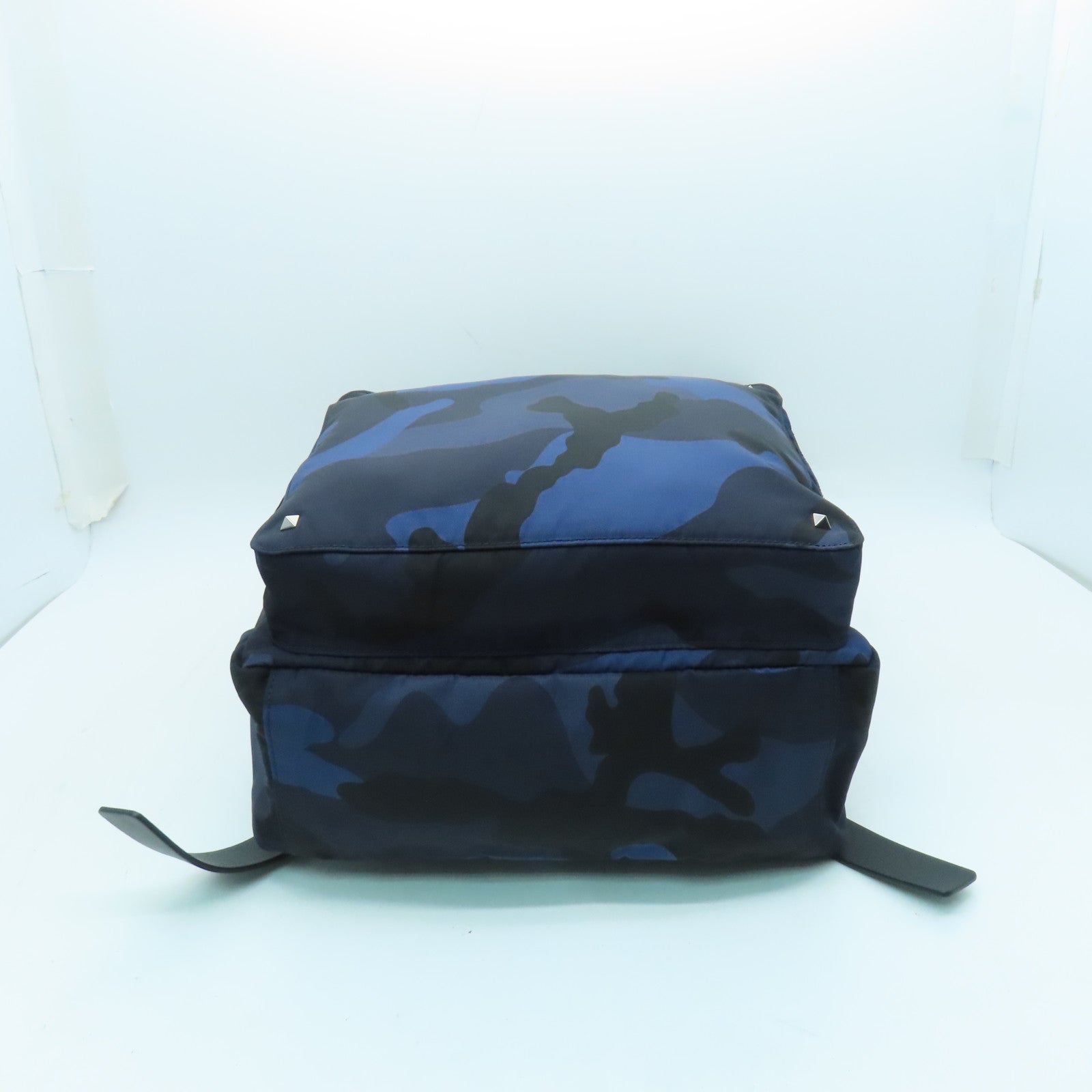 Valentino 尼龙Backpack银扣背包蓝色