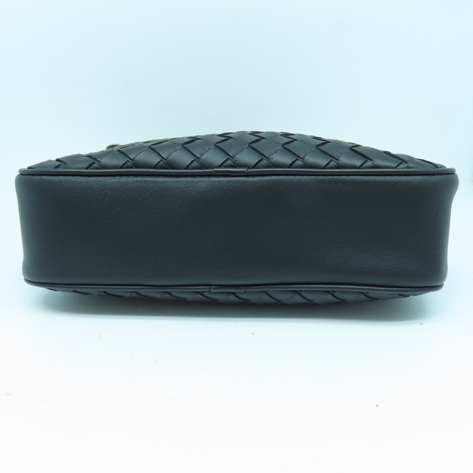 BOTTEGA VENETA 织纹皮革Shoulder Bag肩背袋黑色