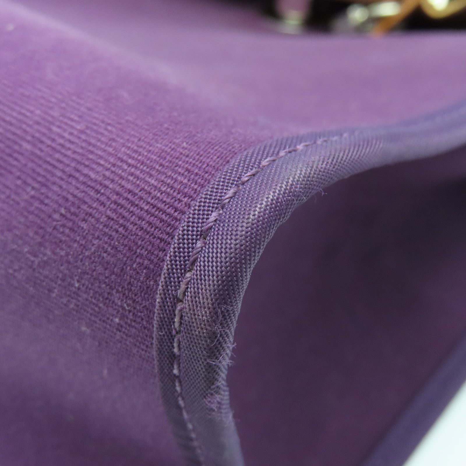 HERMES 帆布Herbag PM银扣肩背袋Rasin紫色