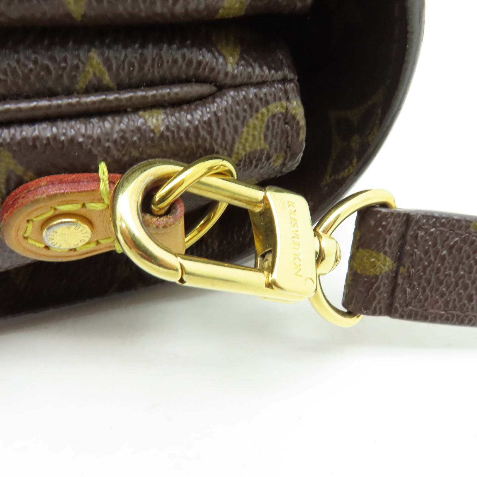 LOUIS VUITTON Monogram Pochette Metis金扣手挽肩背兩用袋啡色