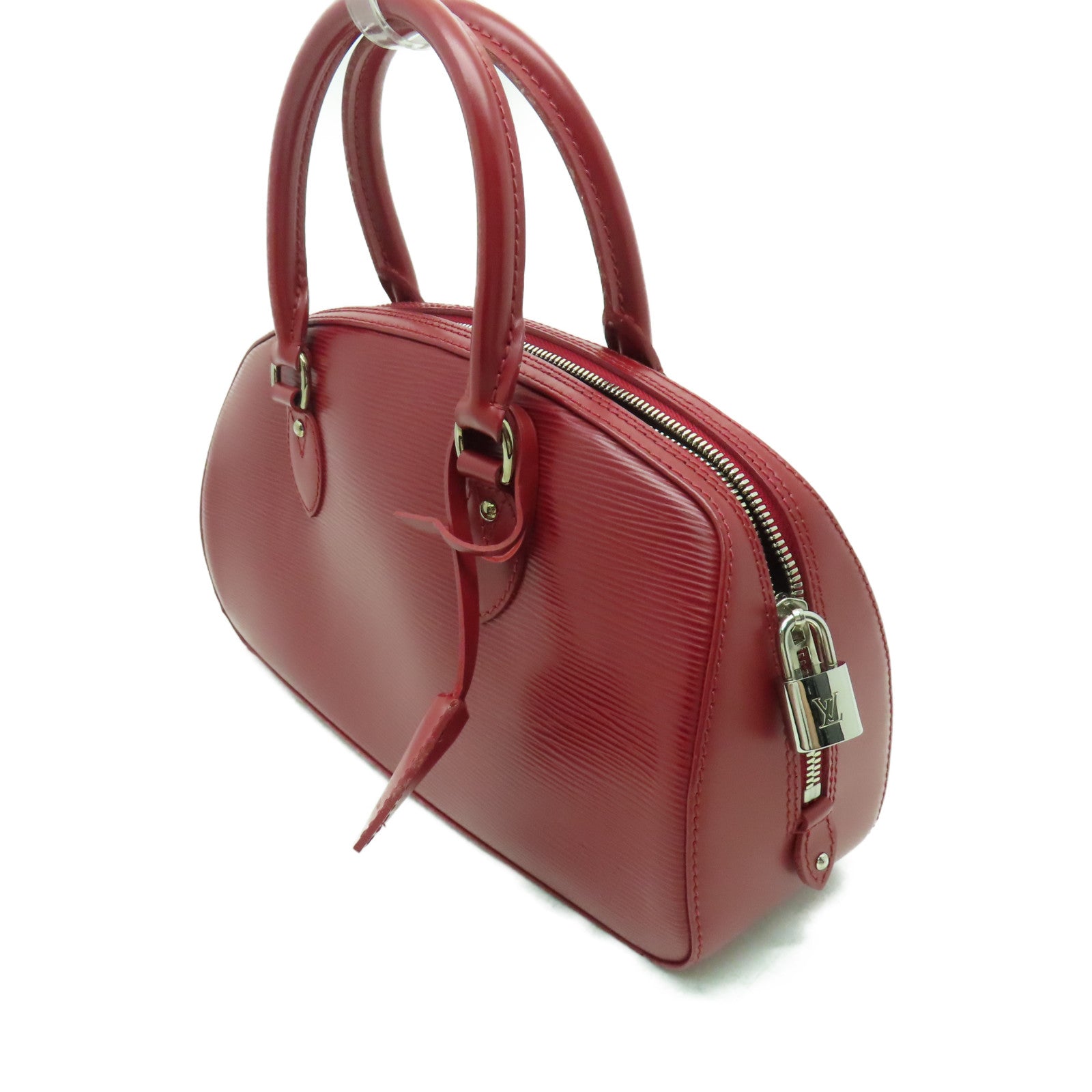 LOUIS VUITTON Epi Jasmin銀扣手挽袋紅色