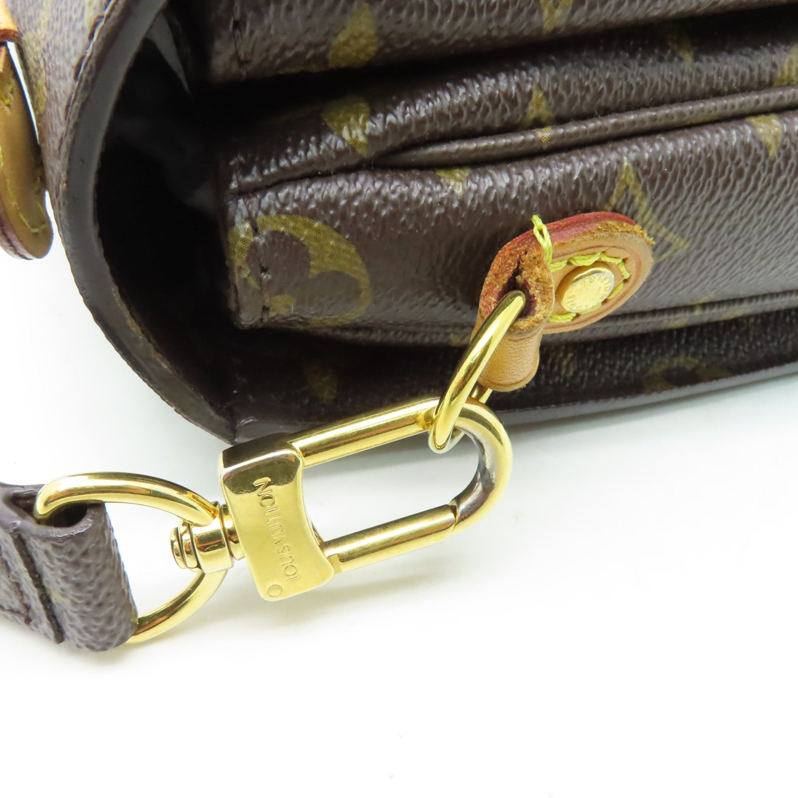 LOUIS VUITTON Monogram Pochette Metis金扣手挽肩背兩用袋啡色