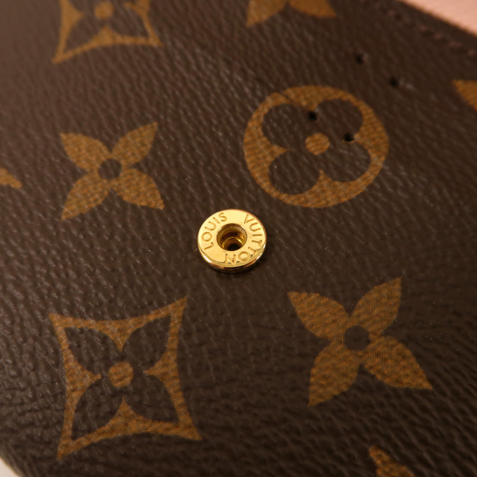 LOUIS VUITTON Monogram Emilie Wallet金扣長錢包啡色