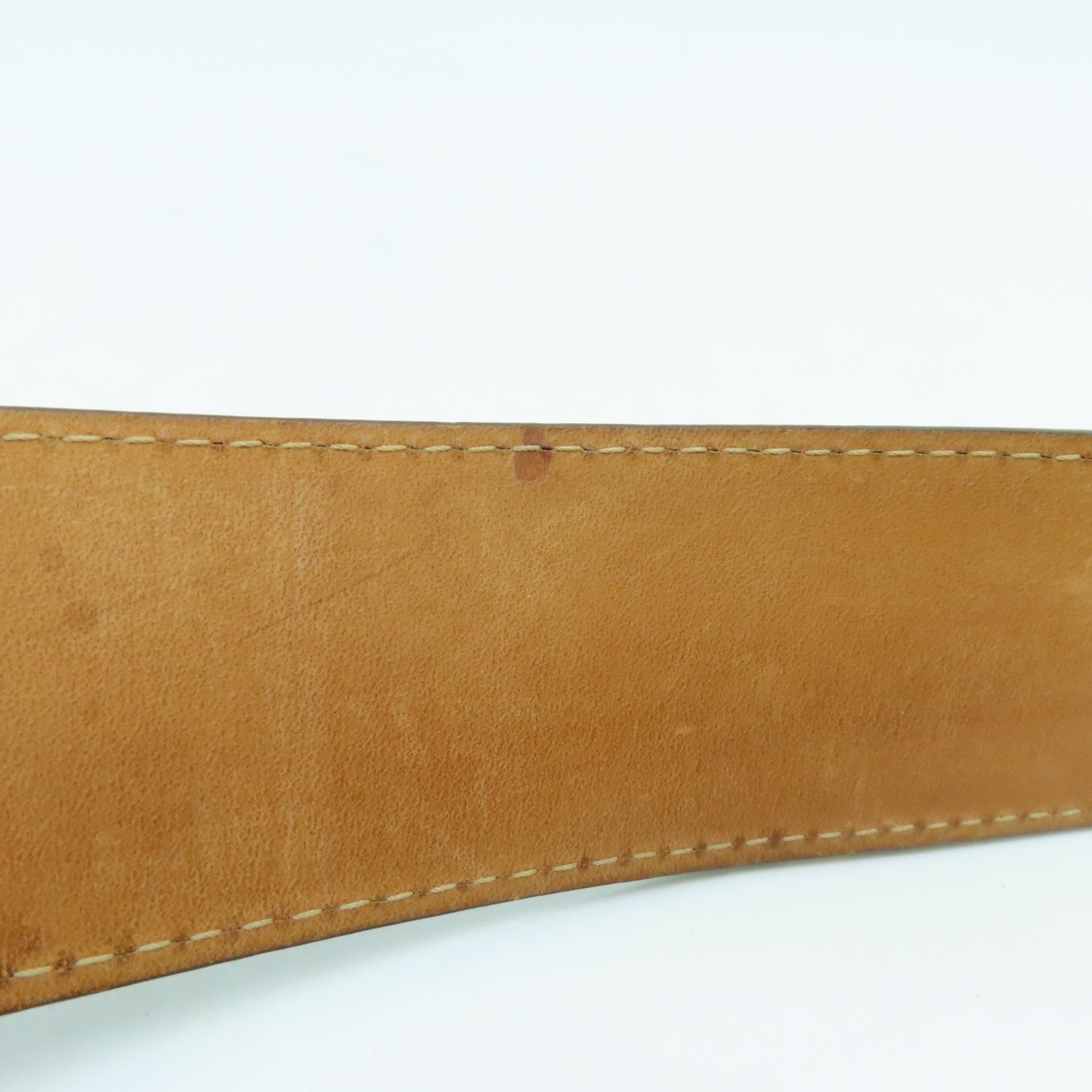 LOUIS VUITTON Monogram Belt金扣皮带啡色