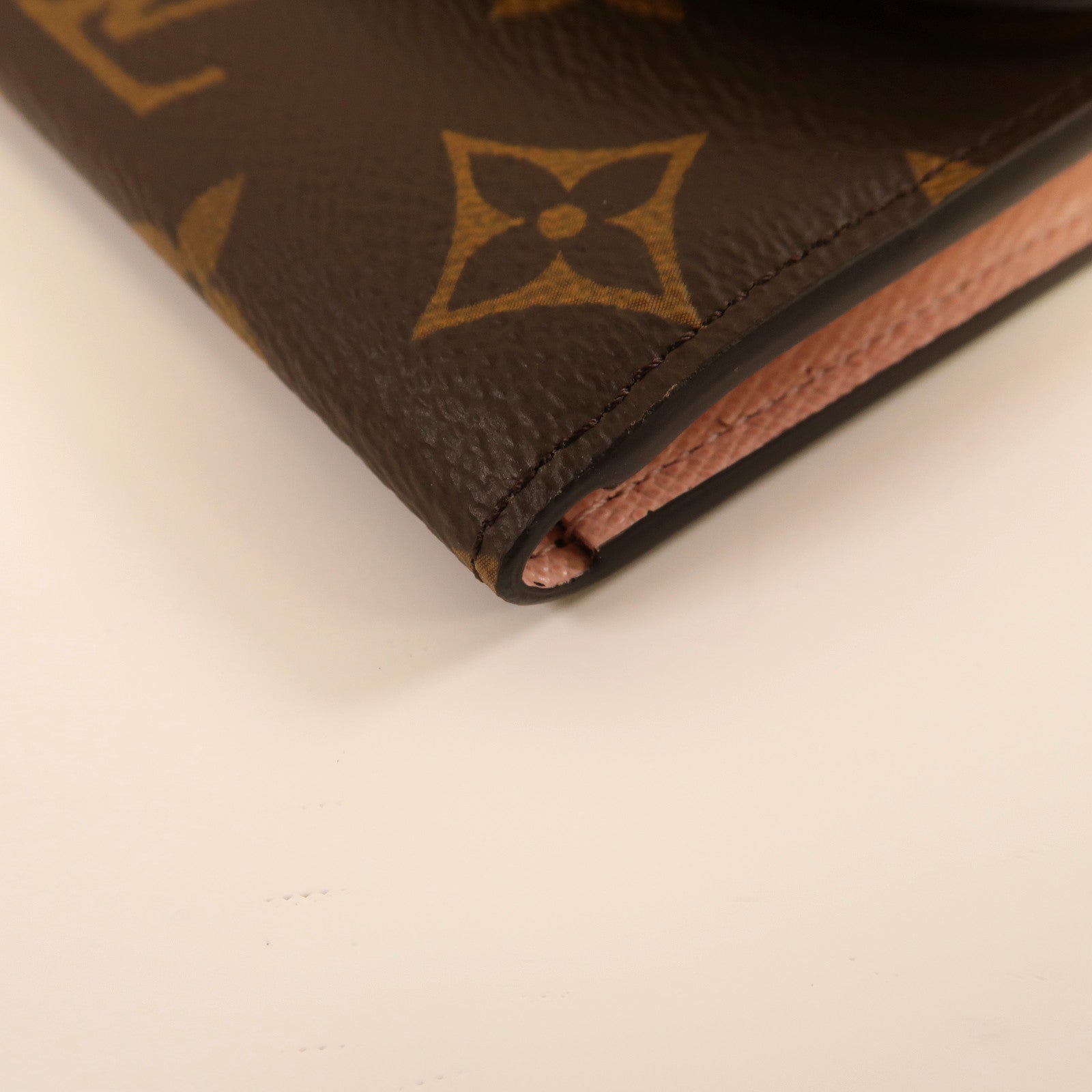 LOUIS VUITTON Monogram Emilie Wallet金扣長錢包啡色