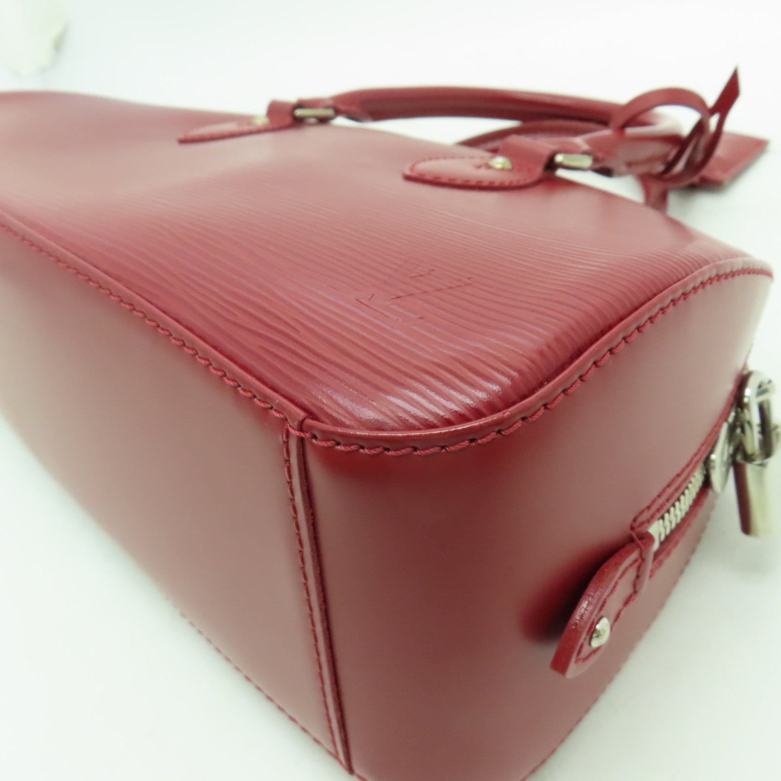 LOUIS VUITTON Epi Jasmin銀扣手挽袋紅色