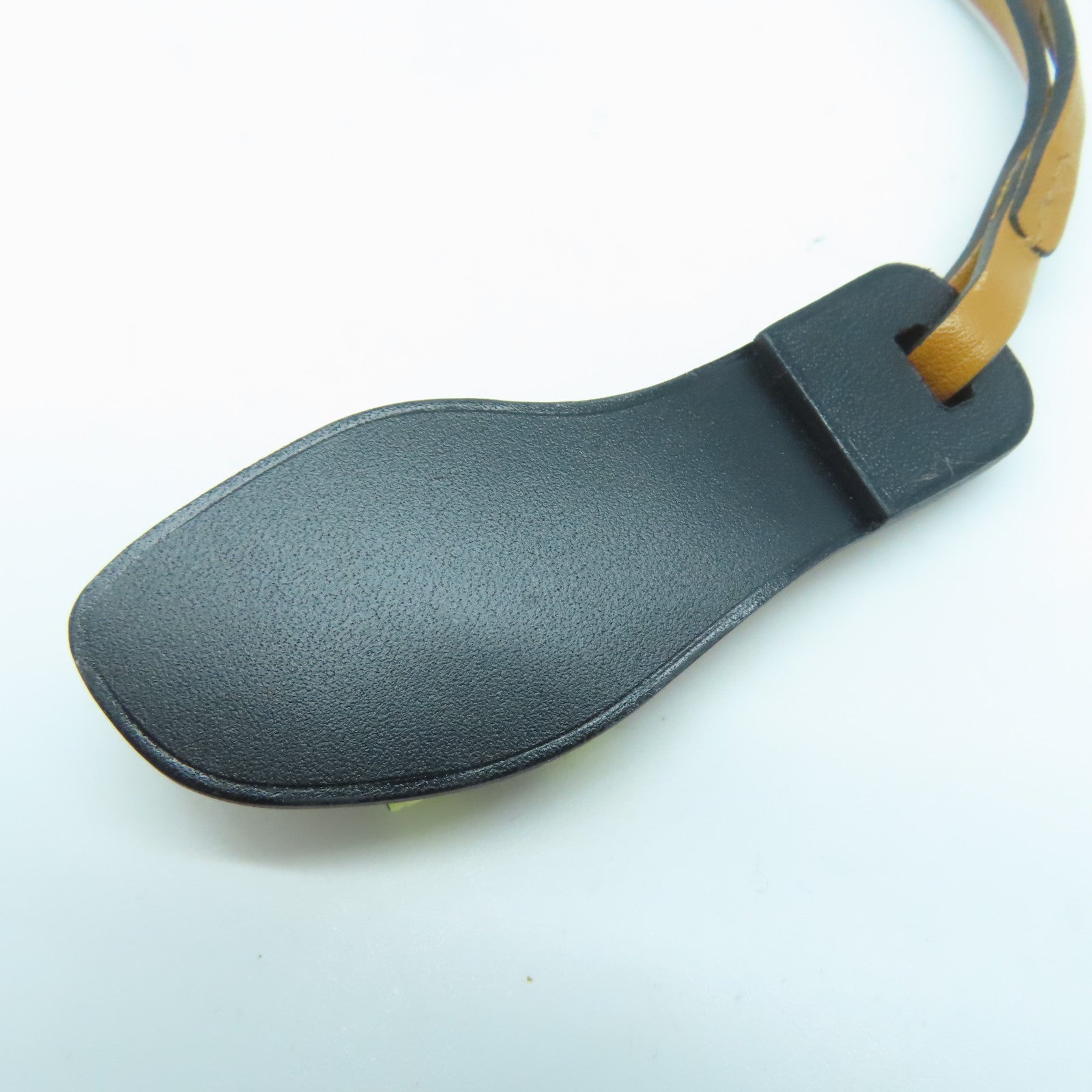 HERMES 皮革Hermes Charm挂饰黄色/啡色