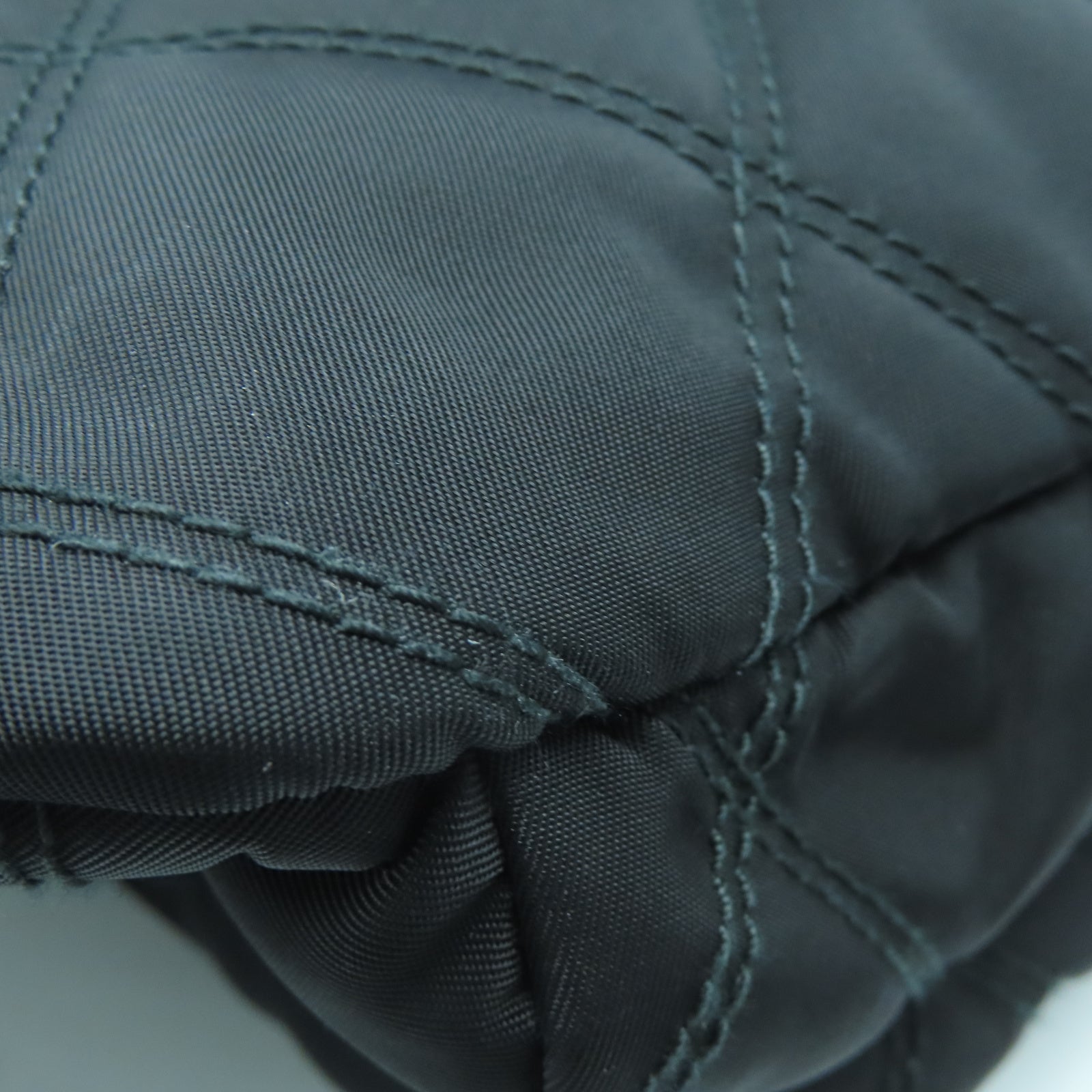 PRADA 尼龍Waist Bag銀扣腰包黑色