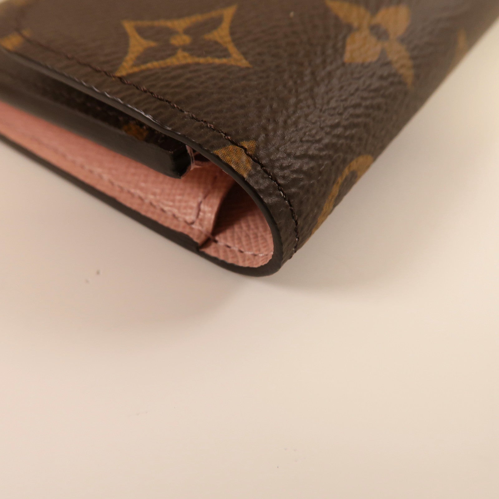 LOUIS VUITTON Monogram Emilie Wallet金扣長錢包啡色