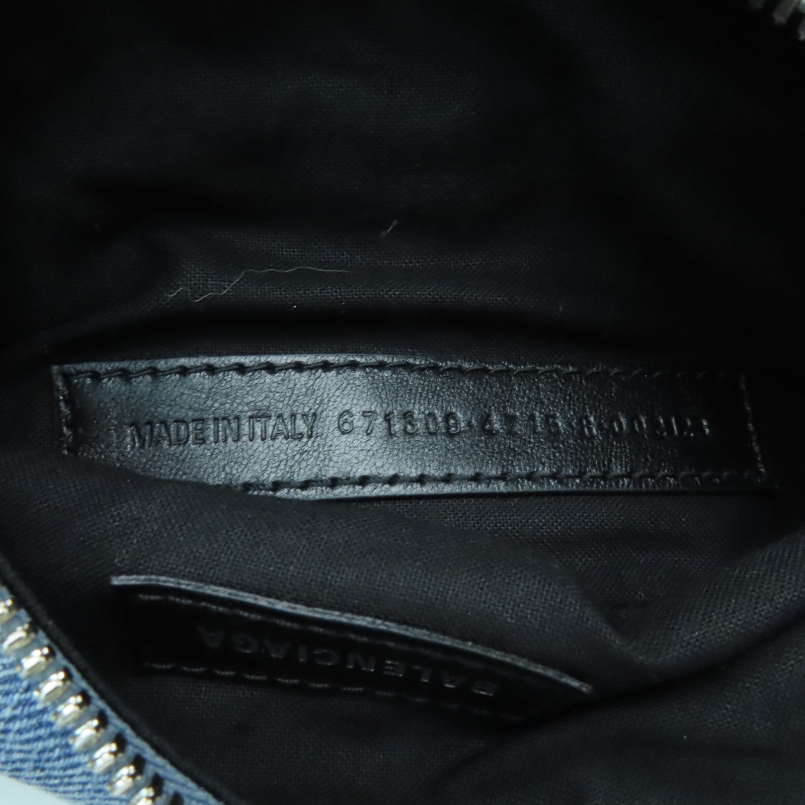 BALENCIAGA 牛仔布Le Cagole XS銀扣肩背袋淺藍色