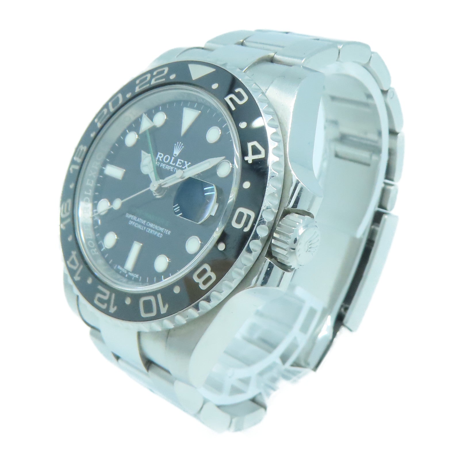 ROLEX GMT Master II不鏽鋼自動機芯手錶黑色