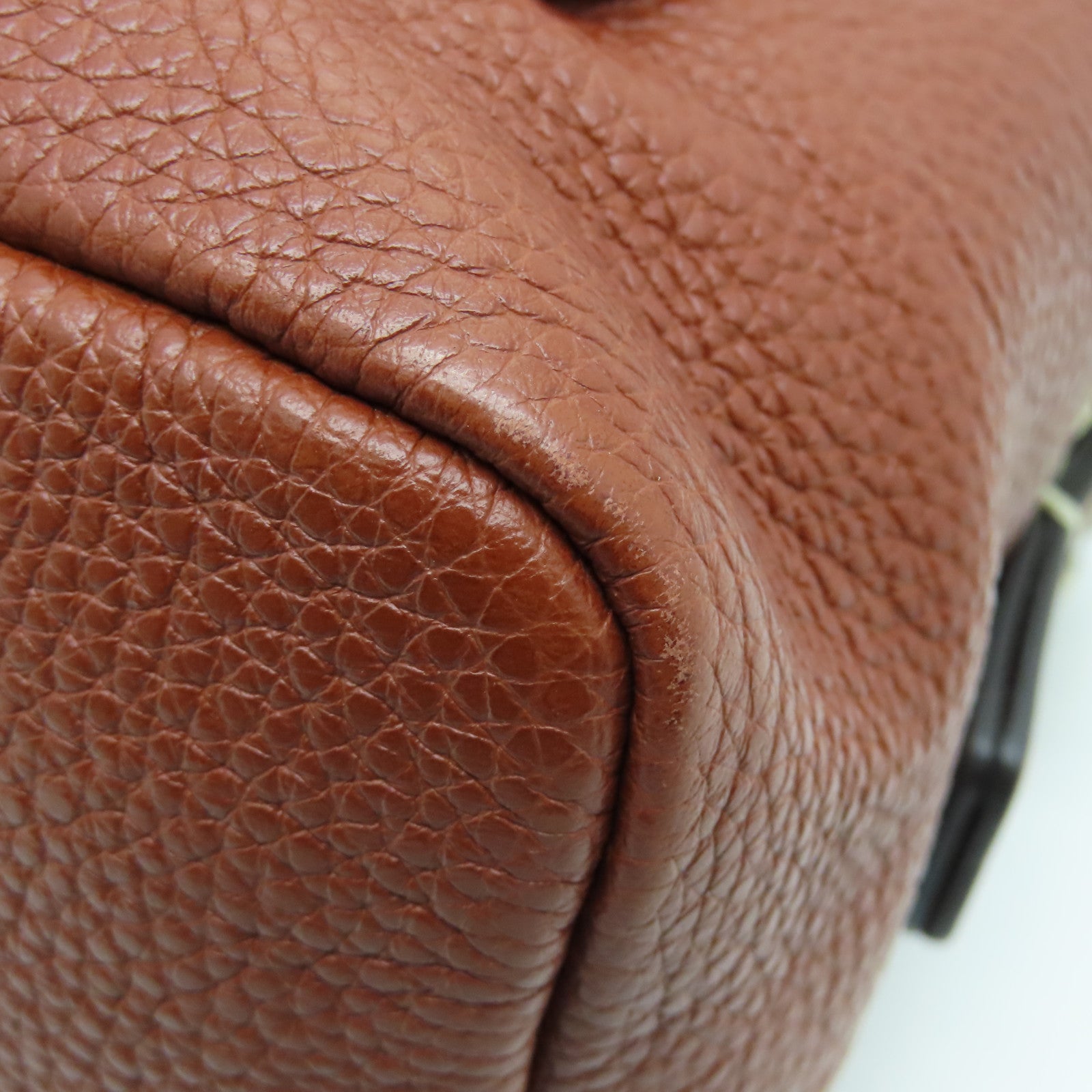 Chloe 牛皮皮革2way Shoulder Bag金扣手挽肩背兩用袋啡色