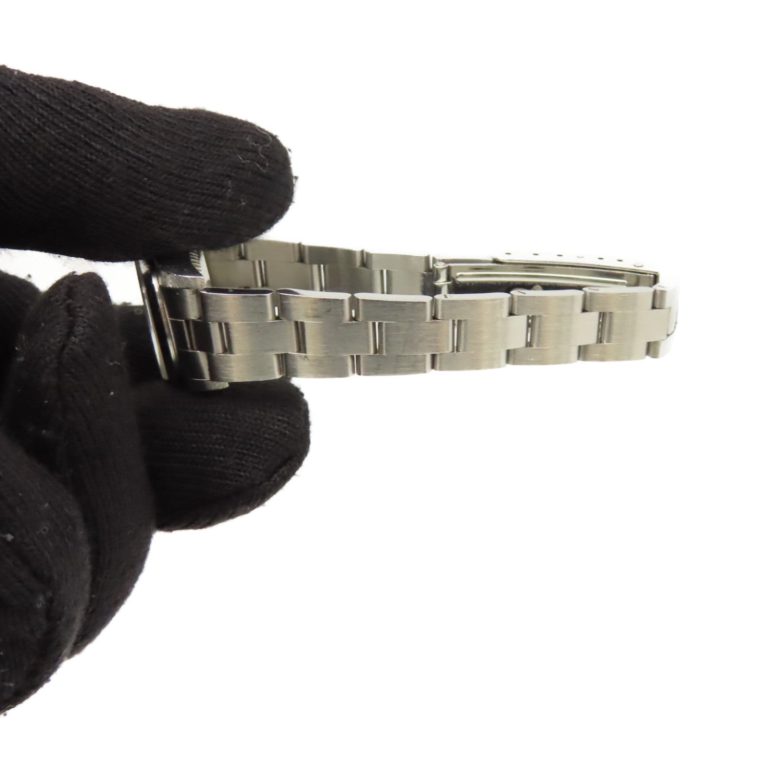 ROLEX Oyster Perpetual Watch不鏽鋼自動機芯手錶黑色粉紅紅色/銀色