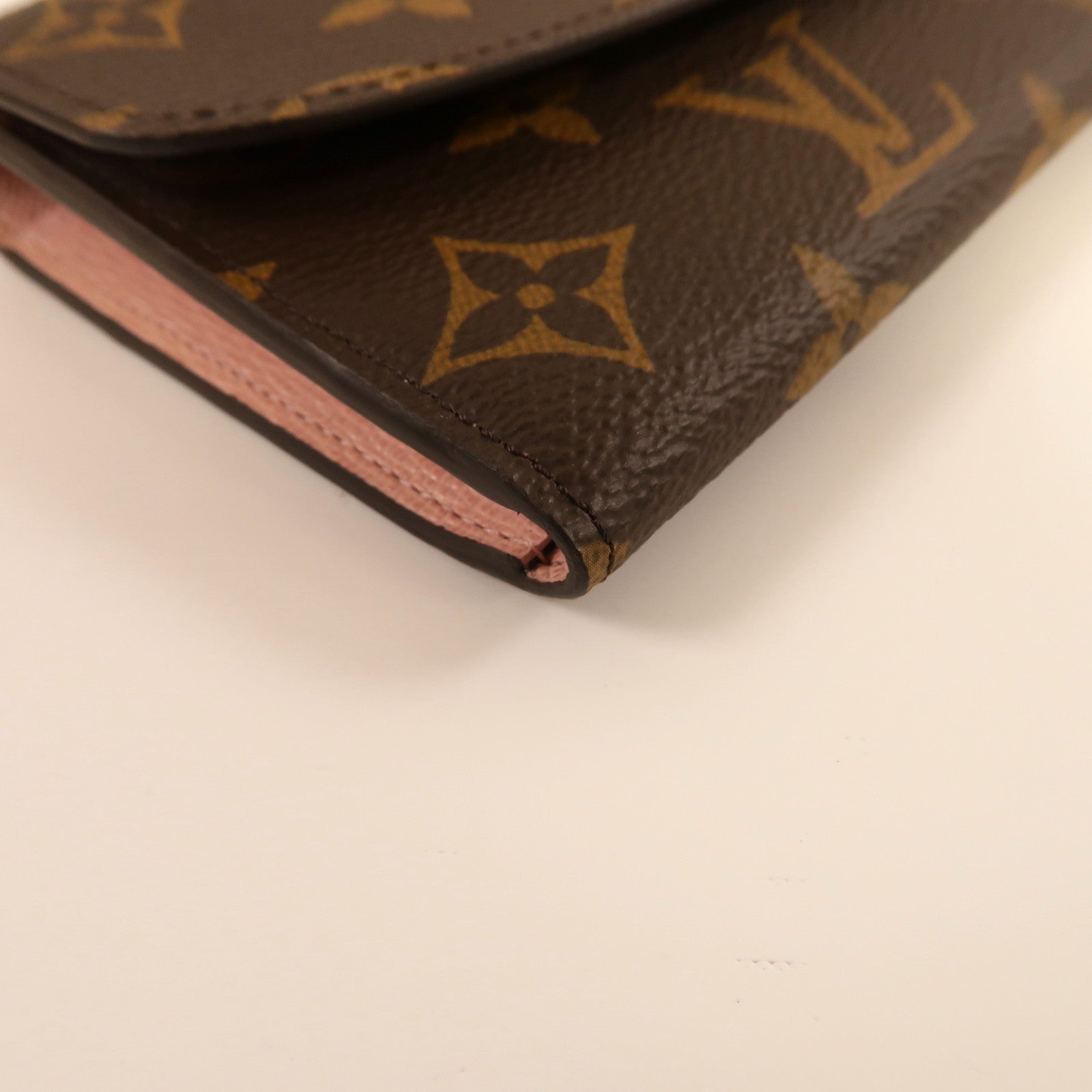 LOUIS VUITTON Monogram Emilie Wallet金扣長錢包啡色