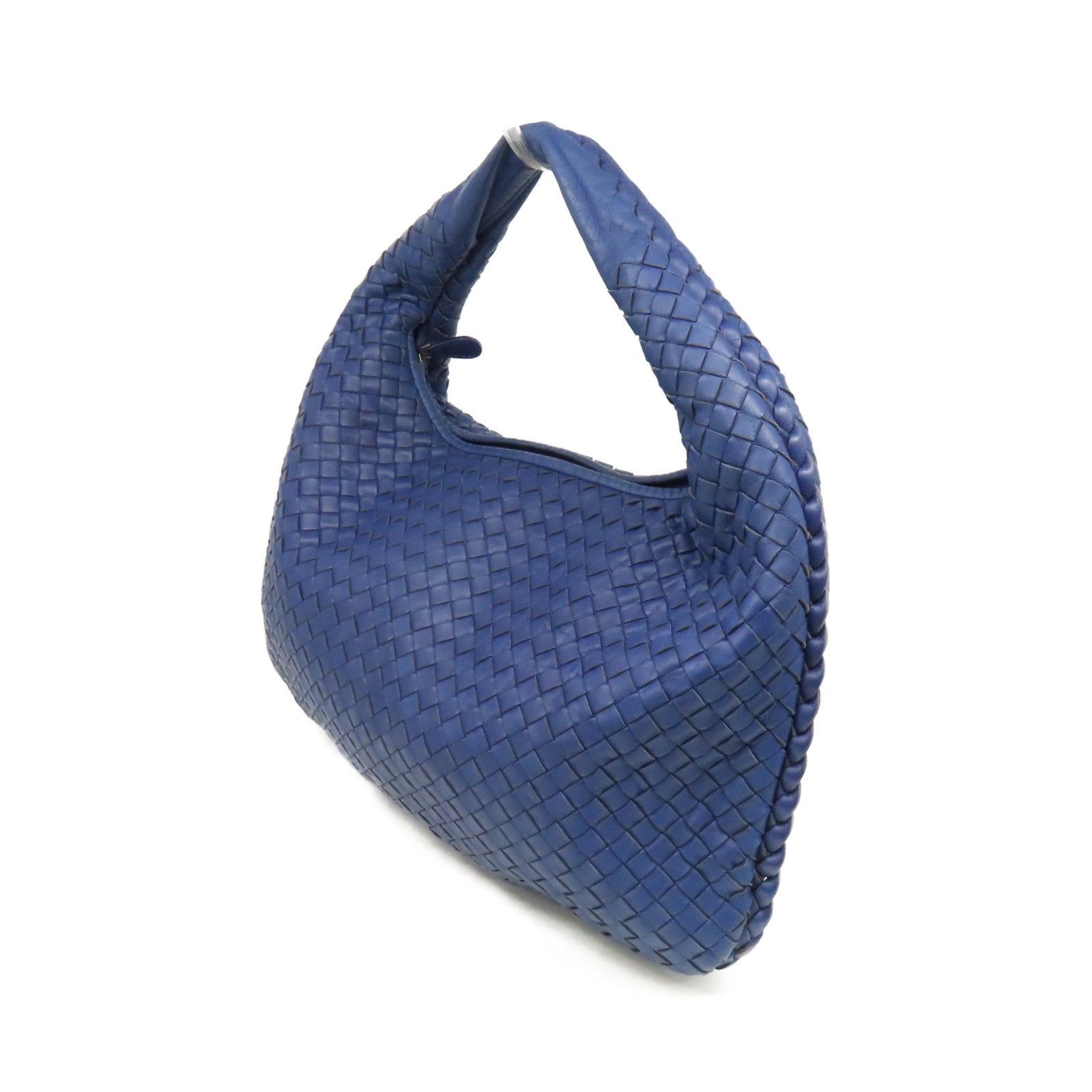 BOTTEGA VENETA 織紋皮革Shoulder Bag肩背袋藍色