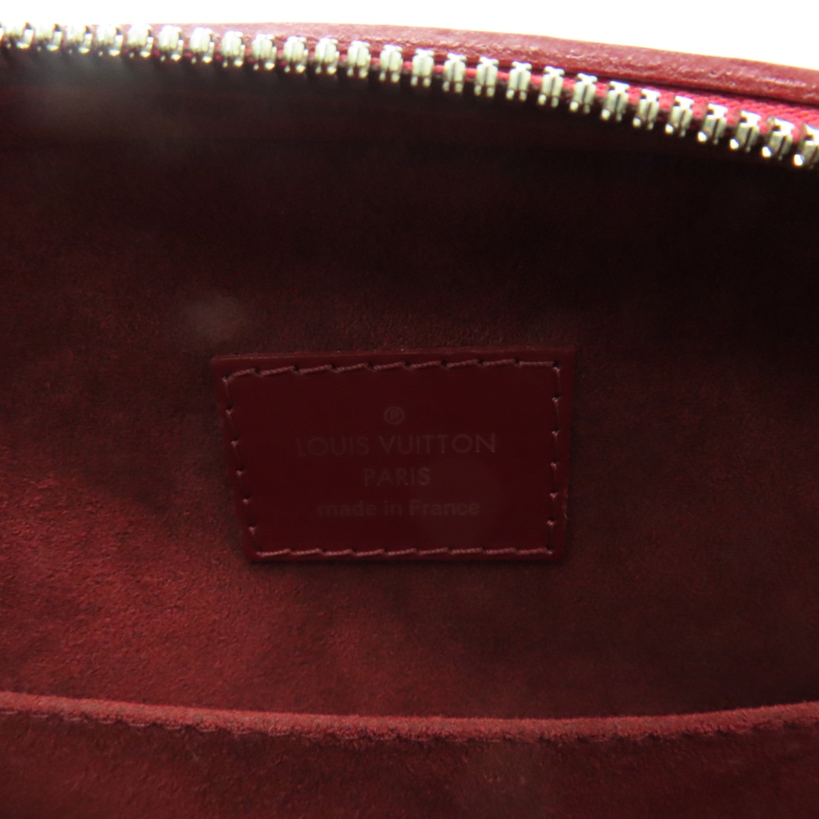 LOUIS VUITTON Epi Jasmin銀扣手挽袋紅色