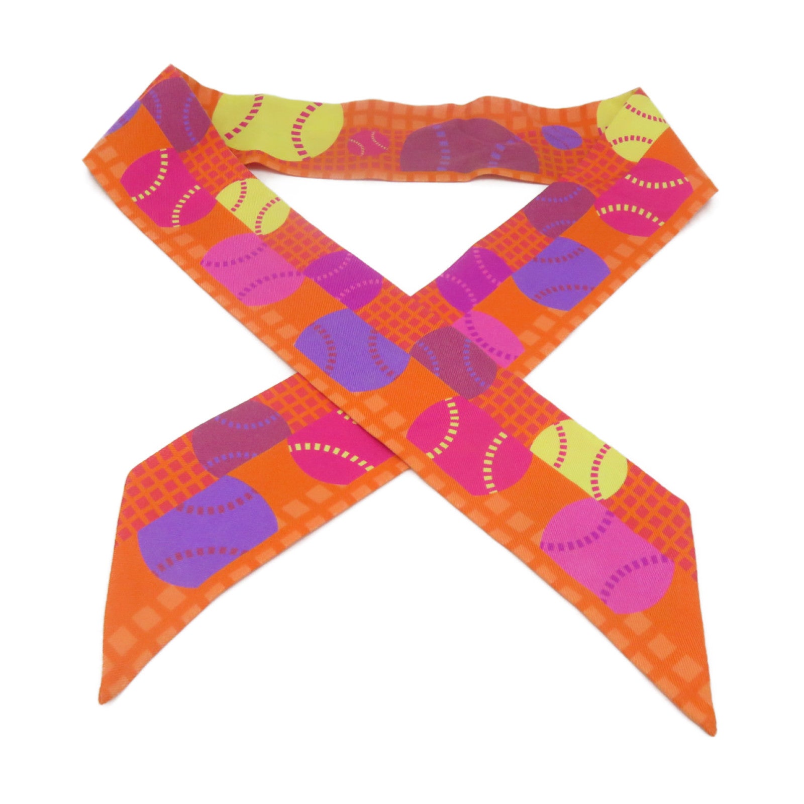 HERMES silk Twilly Scarf scarf color