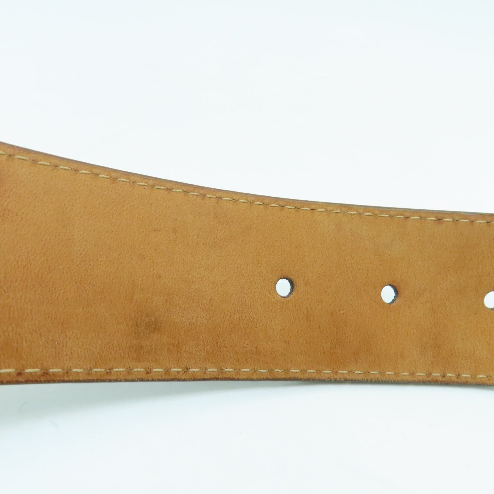 LOUIS VUITTON Monogram Belt金扣皮带啡色