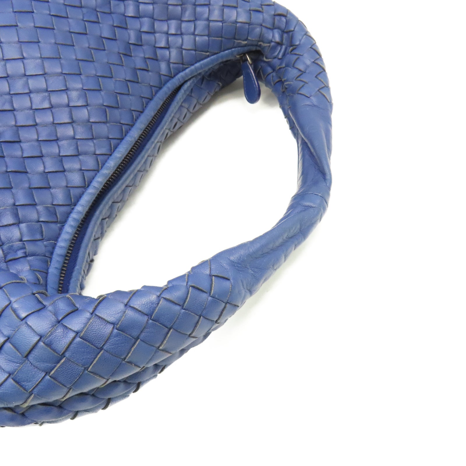 BOTTEGA VENETA 織紋皮革Shoulder Bag肩背袋藍色