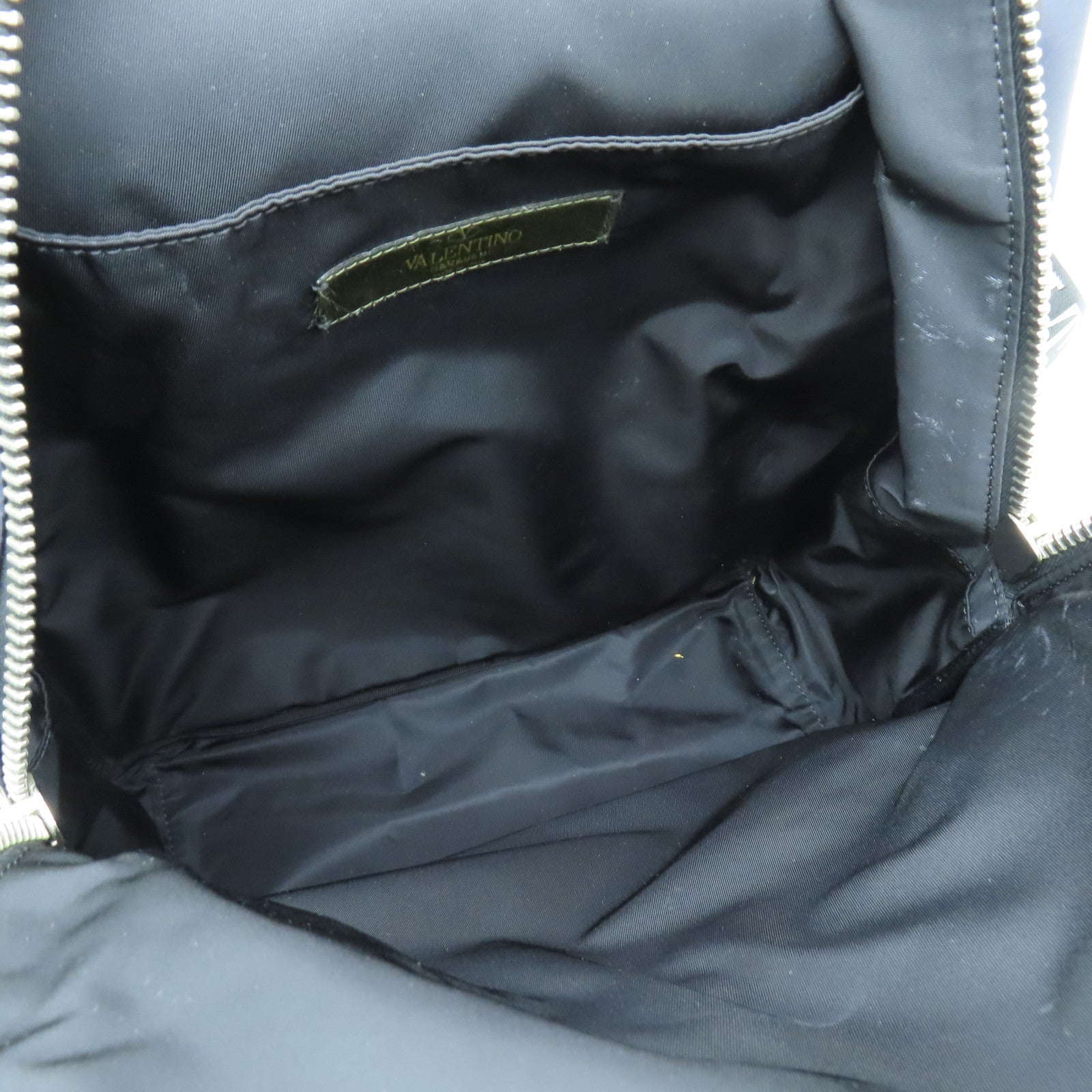 Valentino 尼龙Backpack银扣背包蓝色