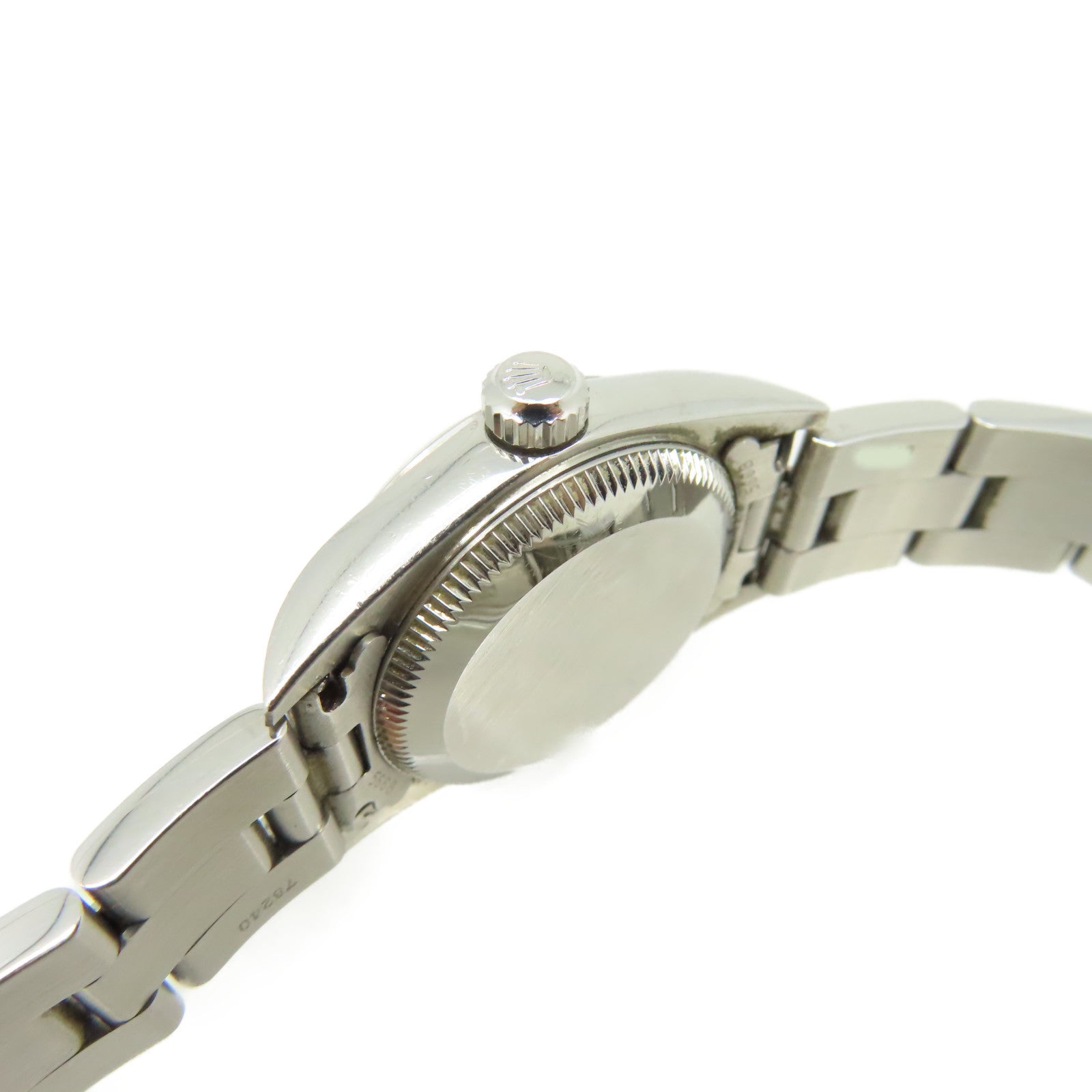 ROLEX Oyster Perpetual Watch不鏽鋼自動機芯手錶黑色粉紅紅色/銀色