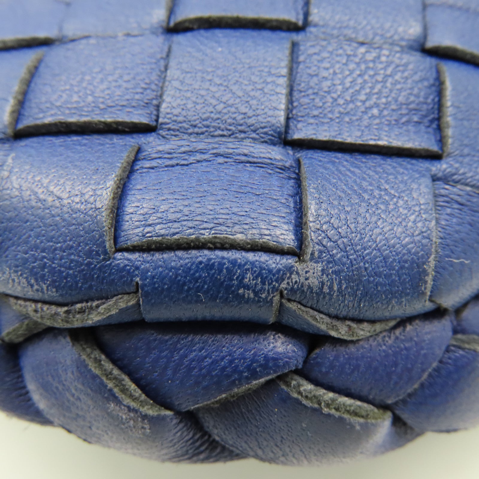 BOTTEGA VENETA 織紋皮革Shoulder Bag肩背袋藍色