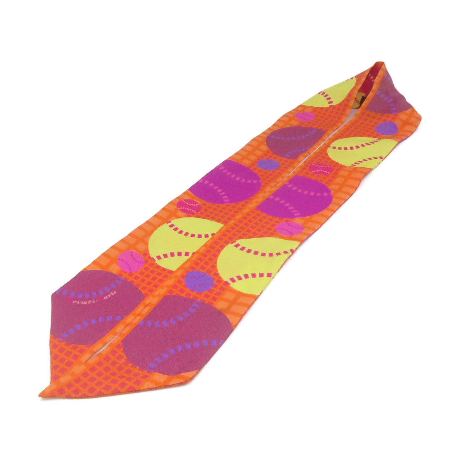 HERMES silk Twilly Scarf scarf color