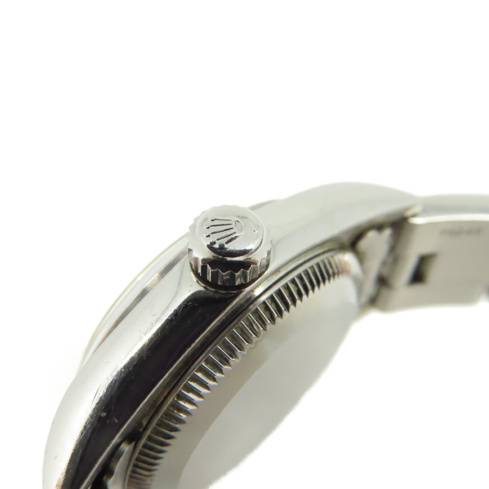 ROLEX Oyster Perpetual Watch不鏽鋼自動機芯手錶黑色粉紅紅色/銀色