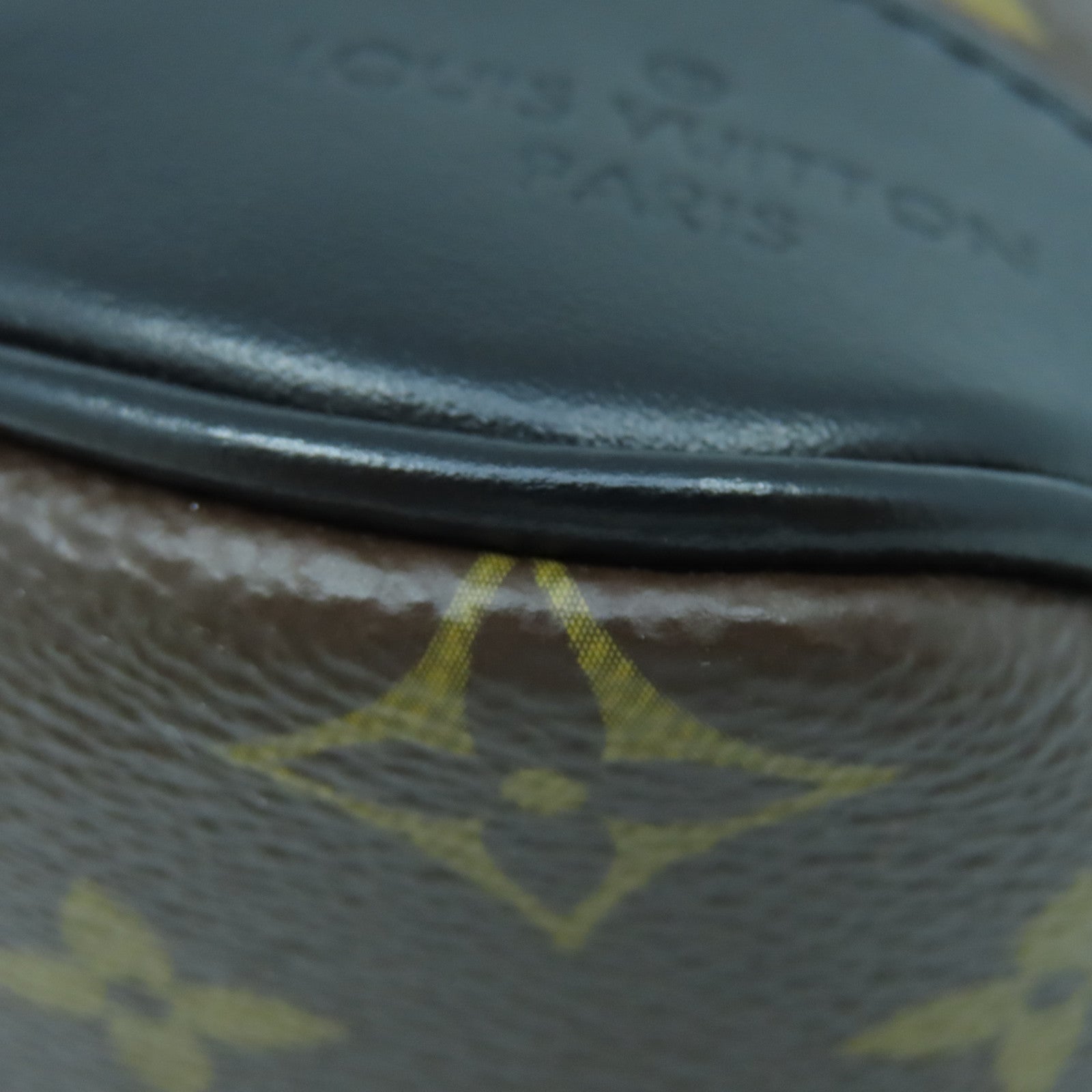 LOUIS VUITTON Monogram Boulogne Gold Buckle Shoulder Bag Brown