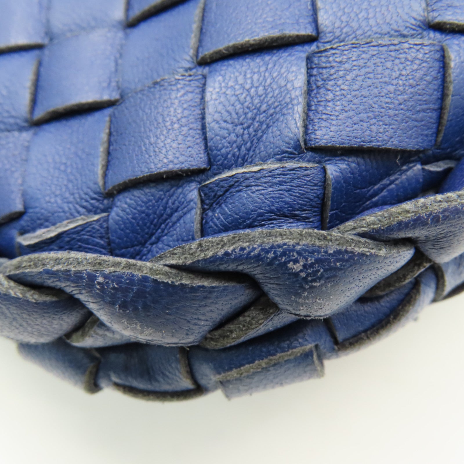 BOTTEGA VENETA 織紋皮革Shoulder Bag肩背袋藍色
