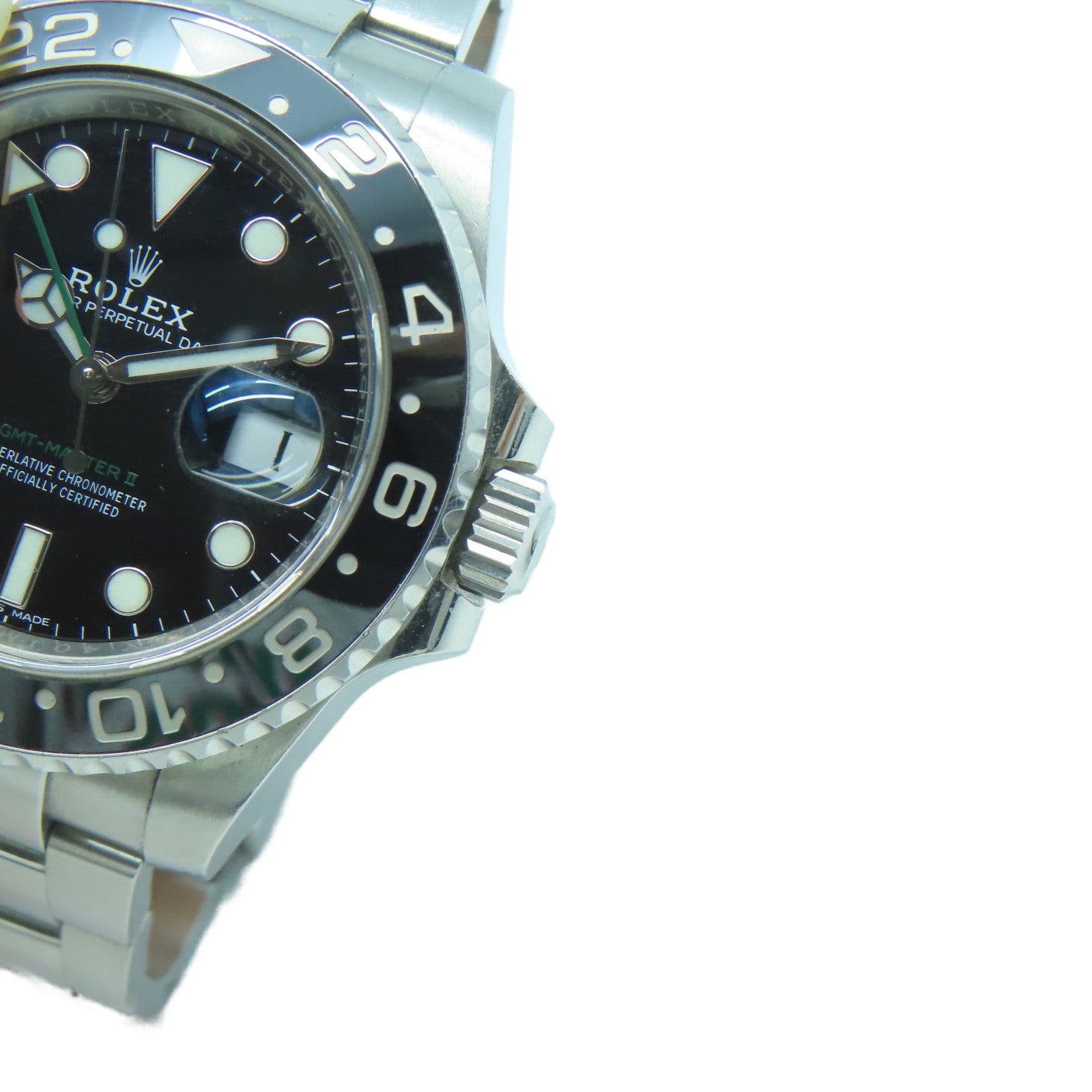 ROLEX GMT Master II不鏽鋼自動機芯手錶黑色