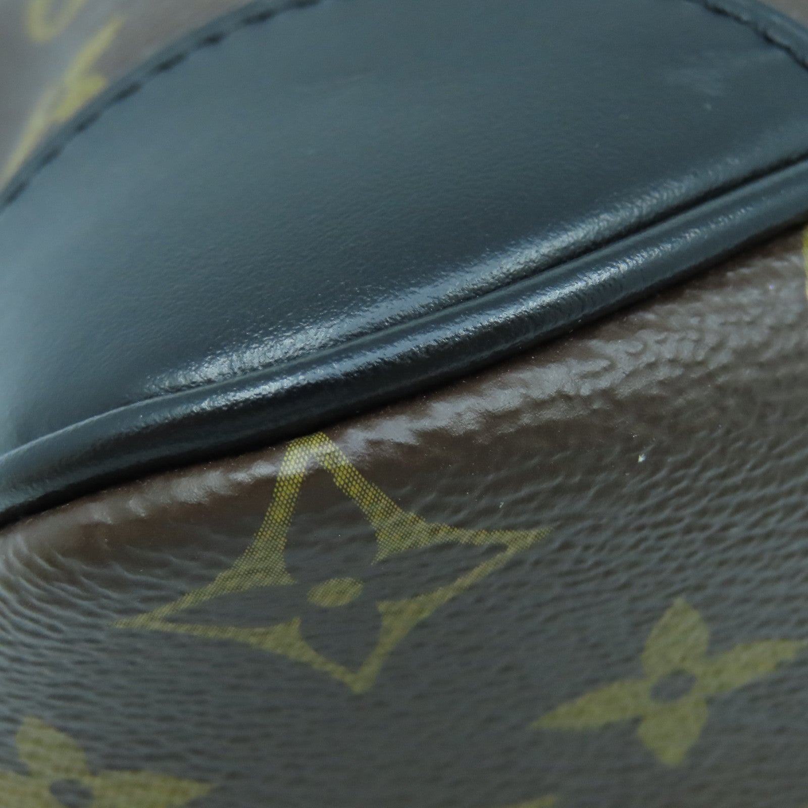 LOUIS VUITTON Monogram Boulogne Gold Buckle Shoulder Bag Brown
