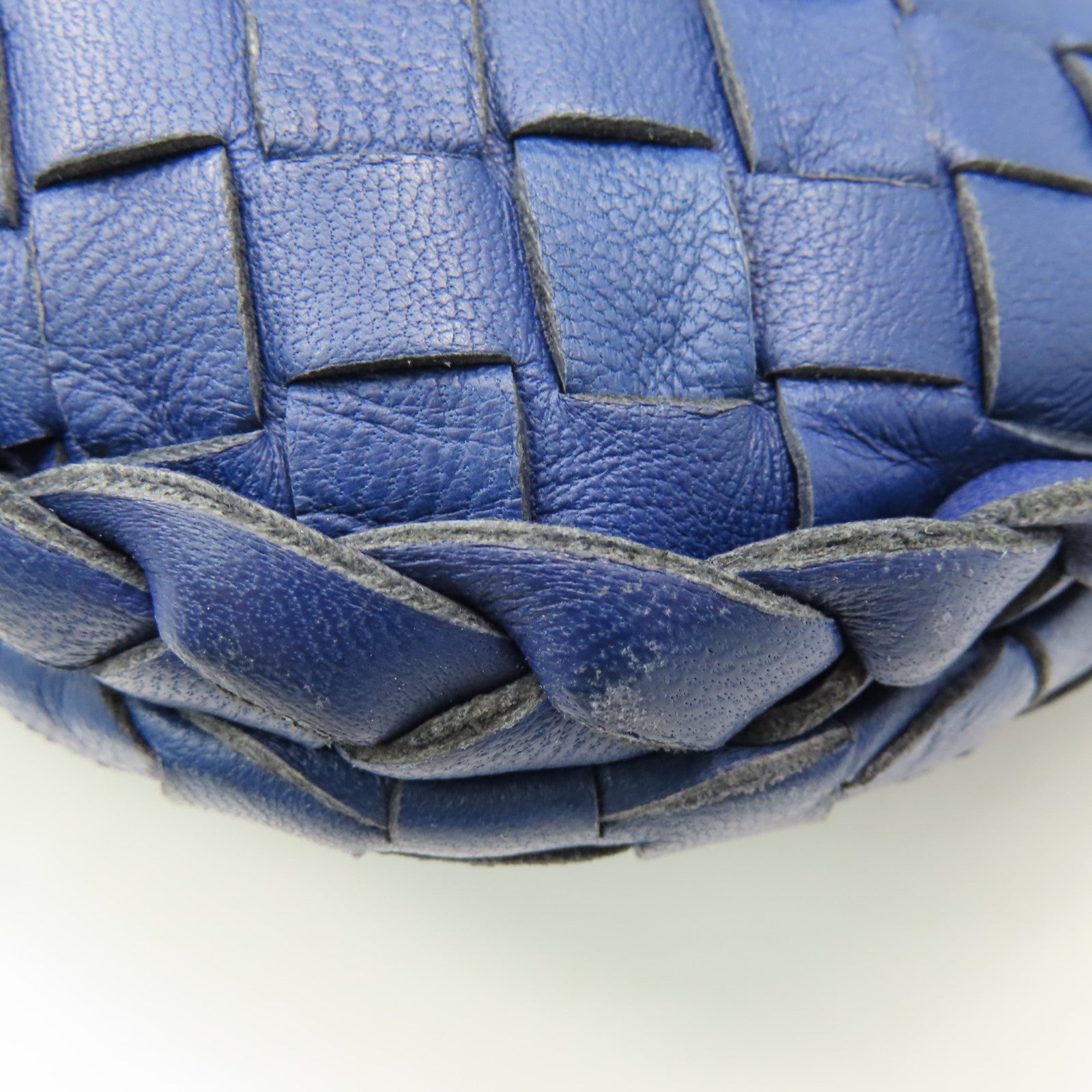 BOTTEGA VENETA 織紋皮革Shoulder Bag肩背袋藍色