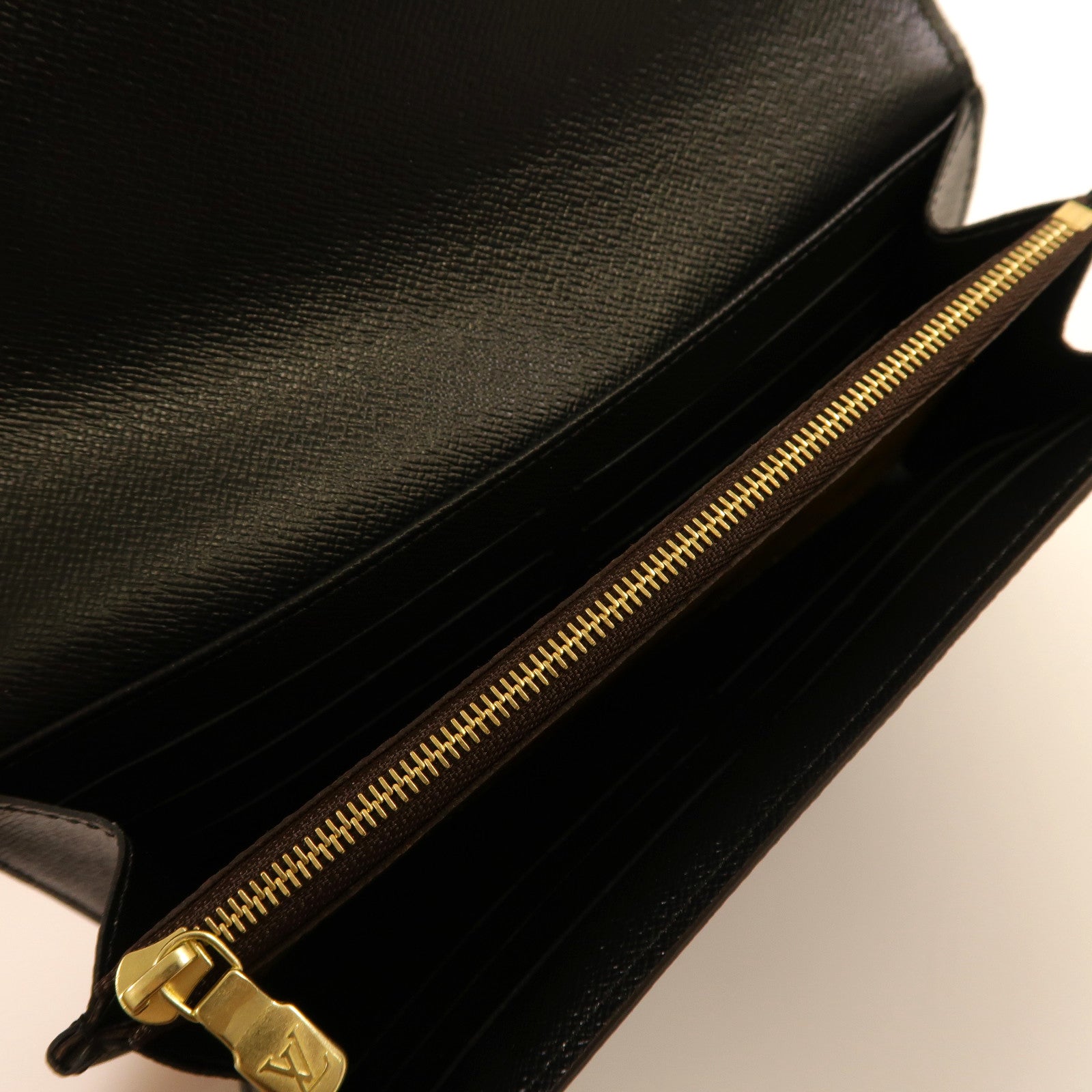 LOUIS VUITTON Monogram Sarah Wallet金扣長錢包啡色