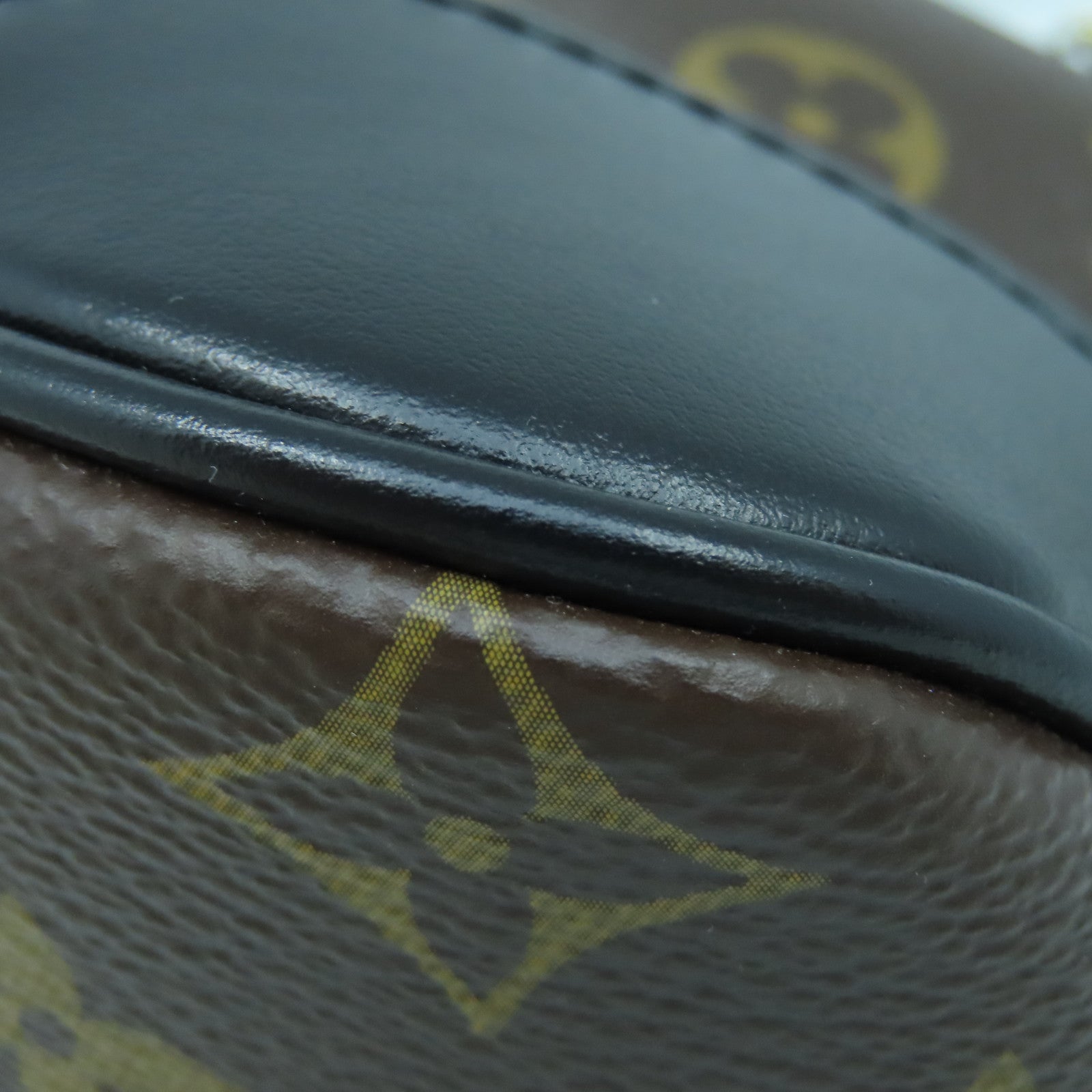 LOUIS VUITTON Monogram Boulogne Gold Buckle Shoulder Bag Brown